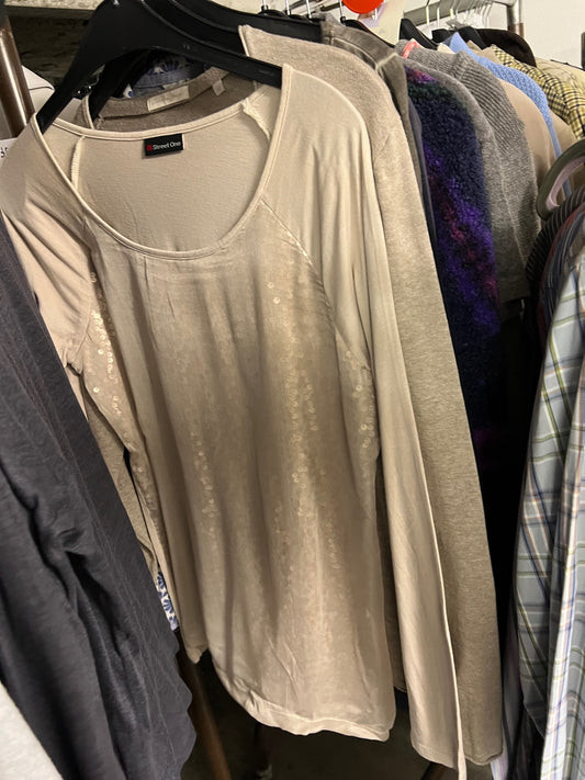 Street One Langarmshirt Beige Größe: M