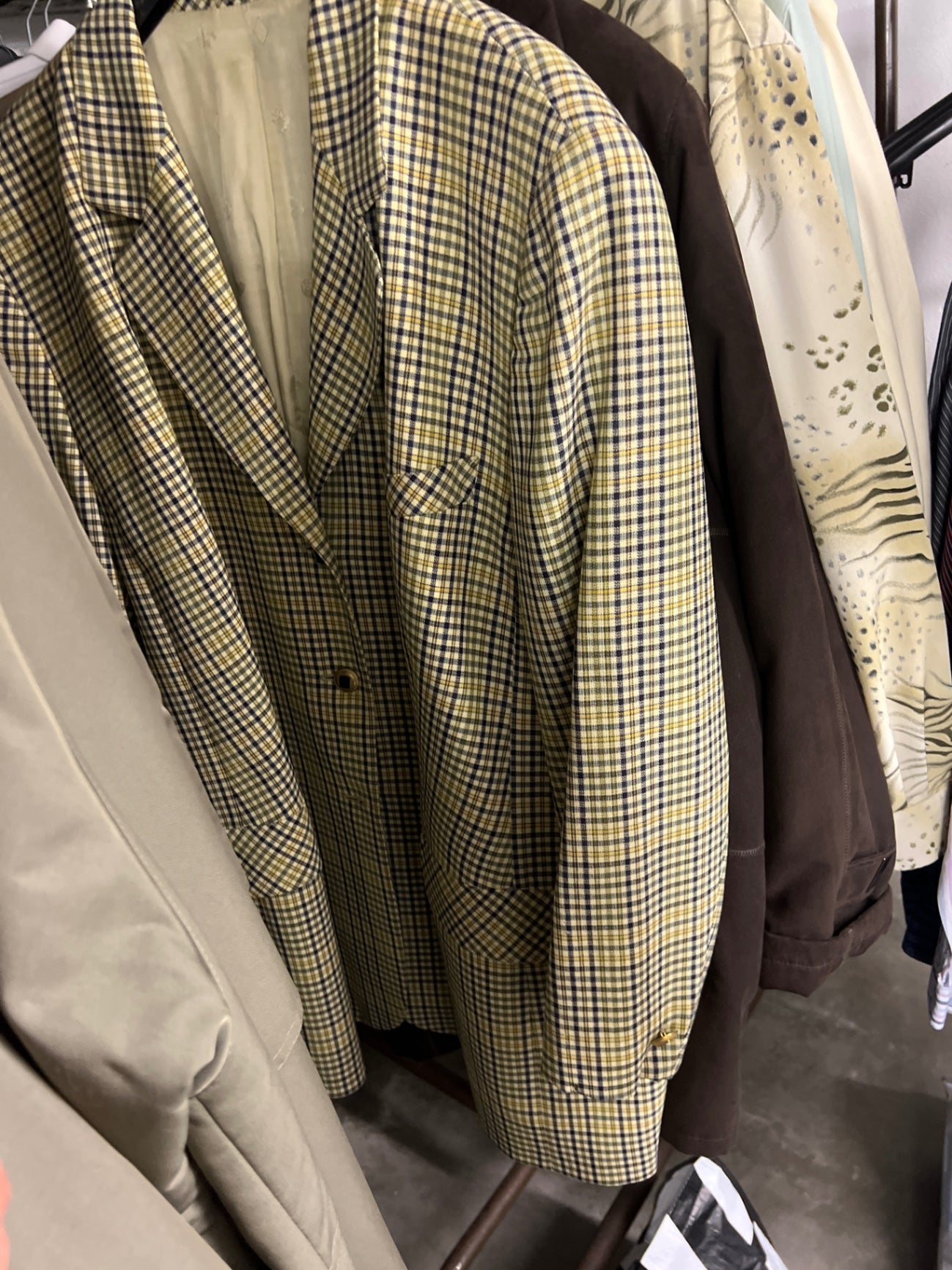 Blazer Mehrfarbig kariert Größe: XXXL