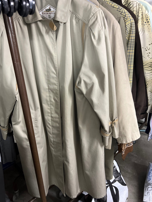 Rainwear Mantel Beige Größe: XXXL