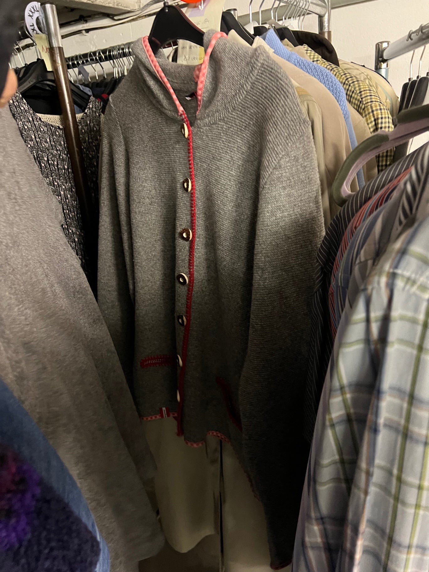 Almgwand Strickjacke Grau Größe: M