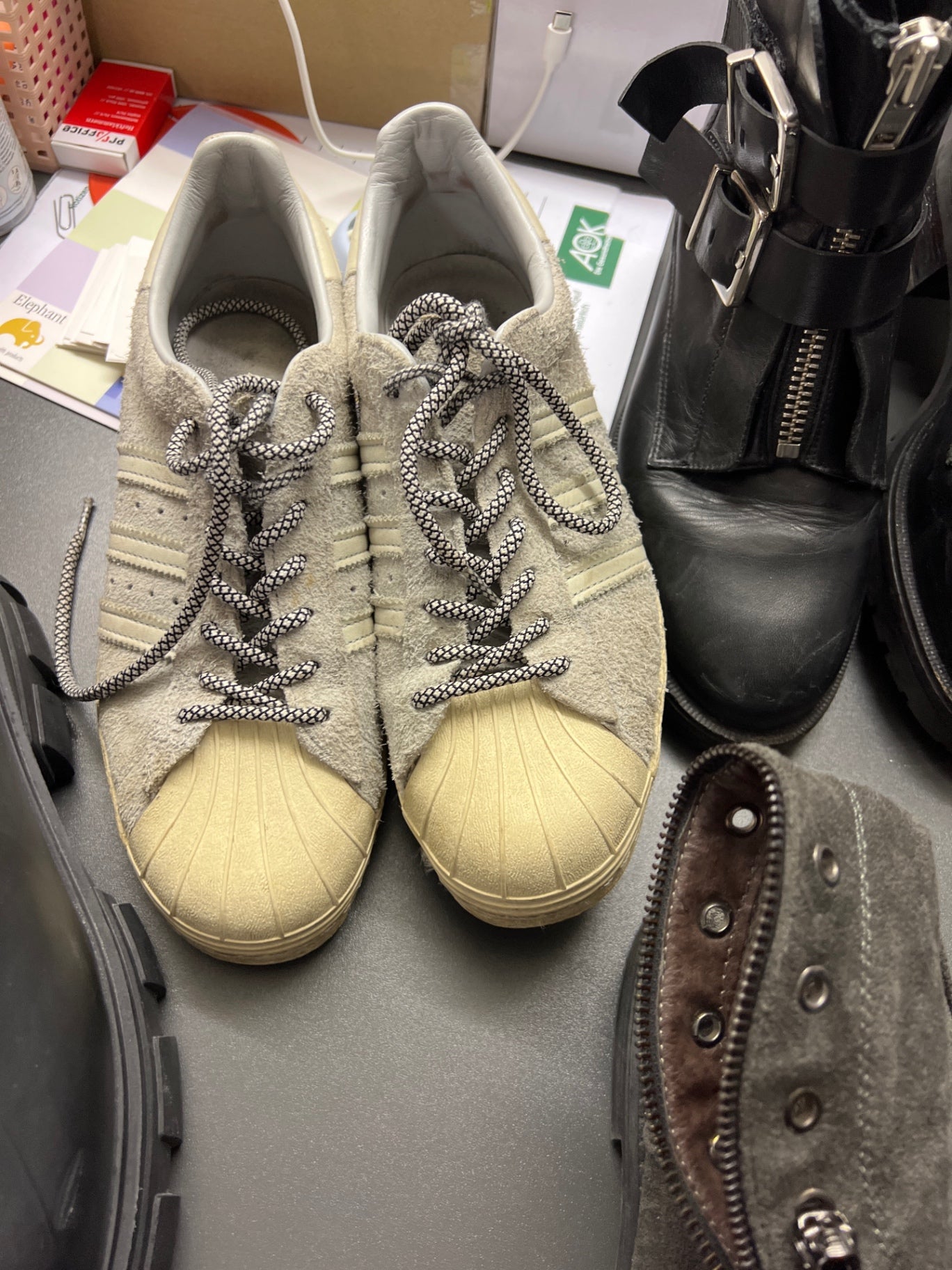 ADIDAS Sneaker Beige Größe: 41