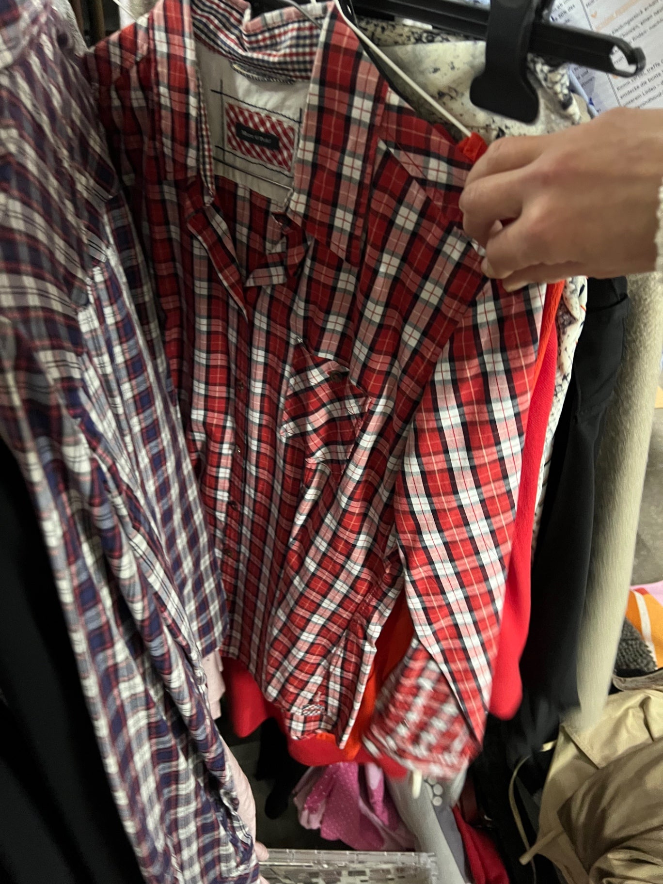 Marc O'Polo Hemd Rot kariert Größe: XS