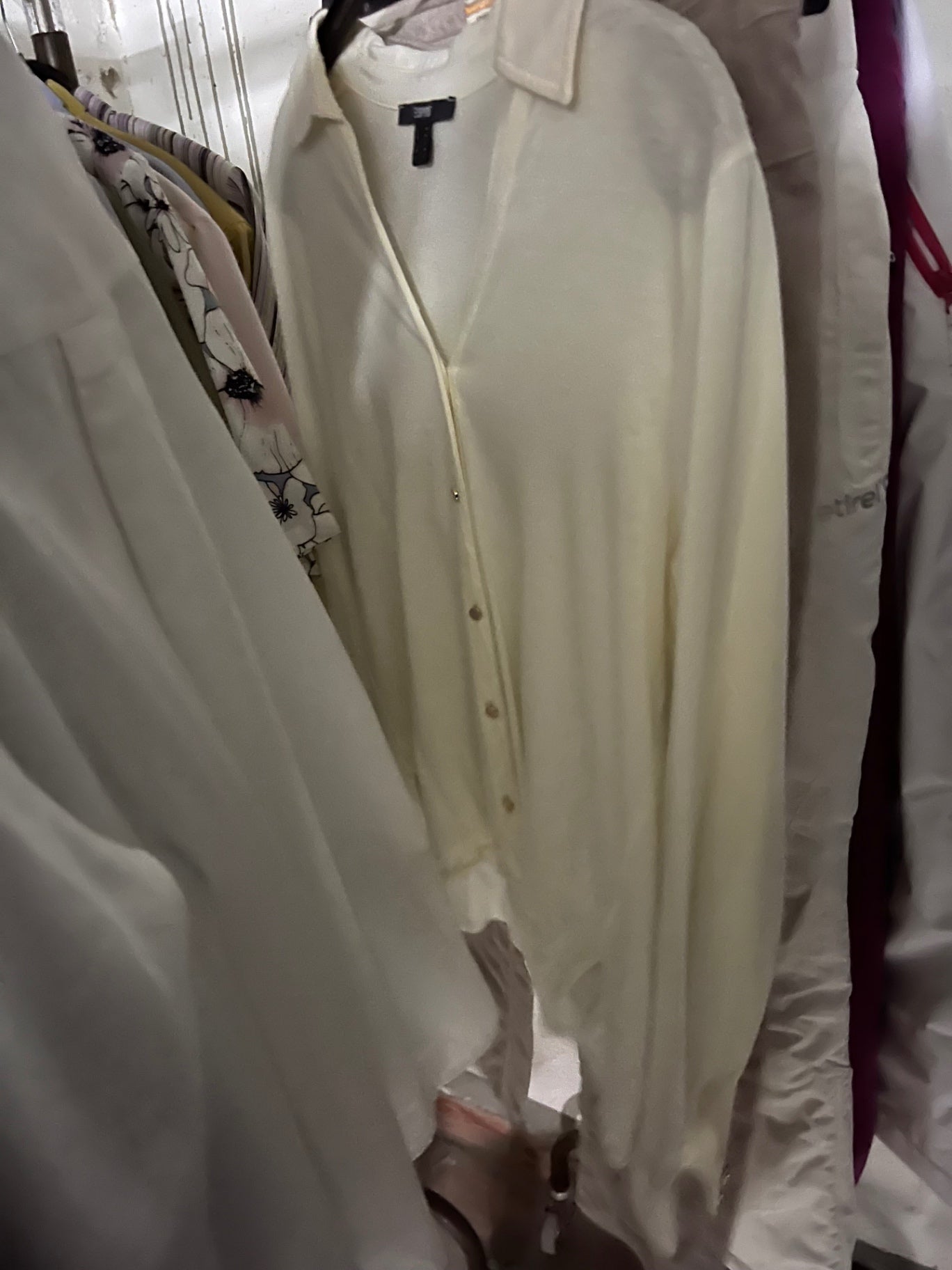 Esprit Bluse Weiß Größe: M