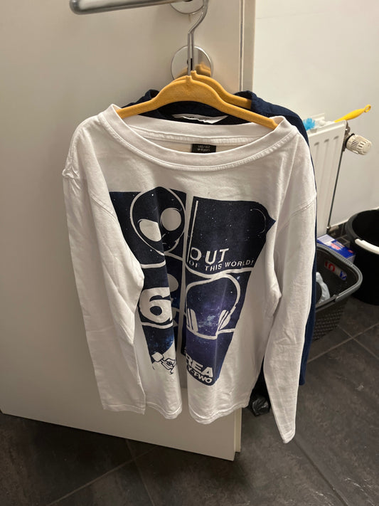 Chapter young Langarmshirt Weiß Aliens Größe: 146/152