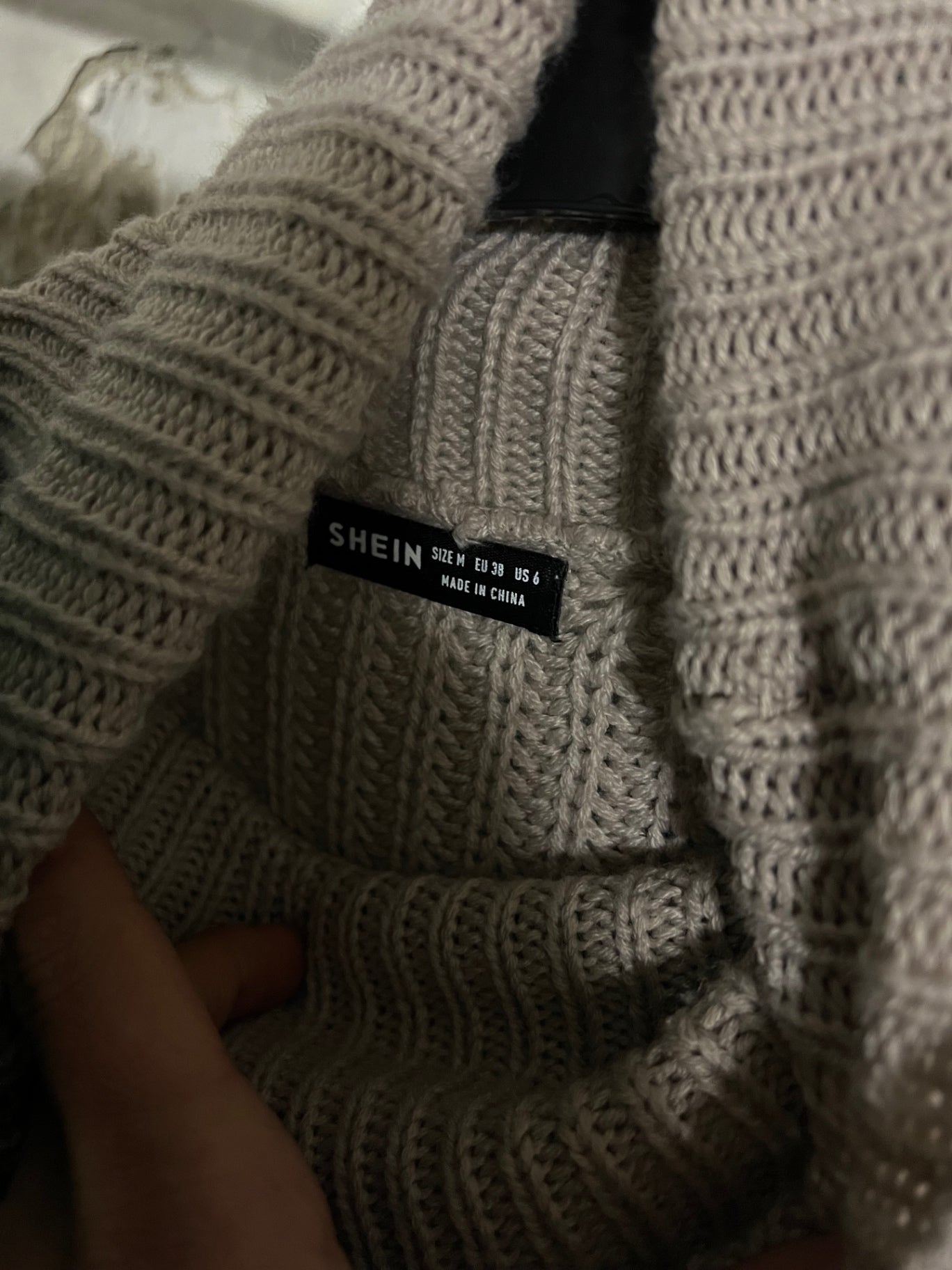 Shein Pullover Beige Größe: 38