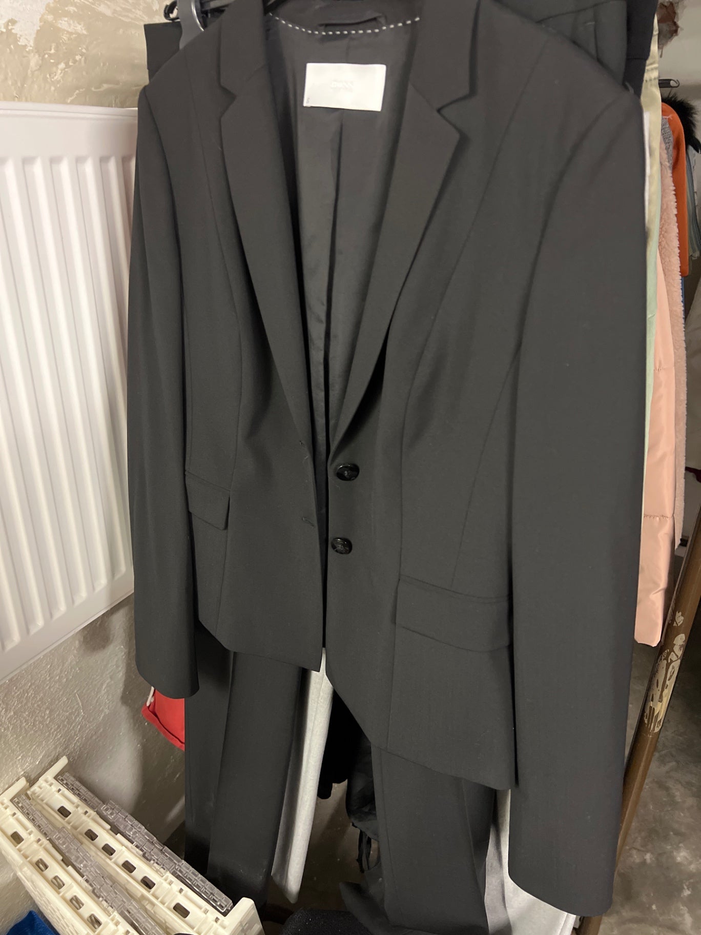 Hugo Boss Hosenanzug 2-Teiler Schwarz Größe: 38