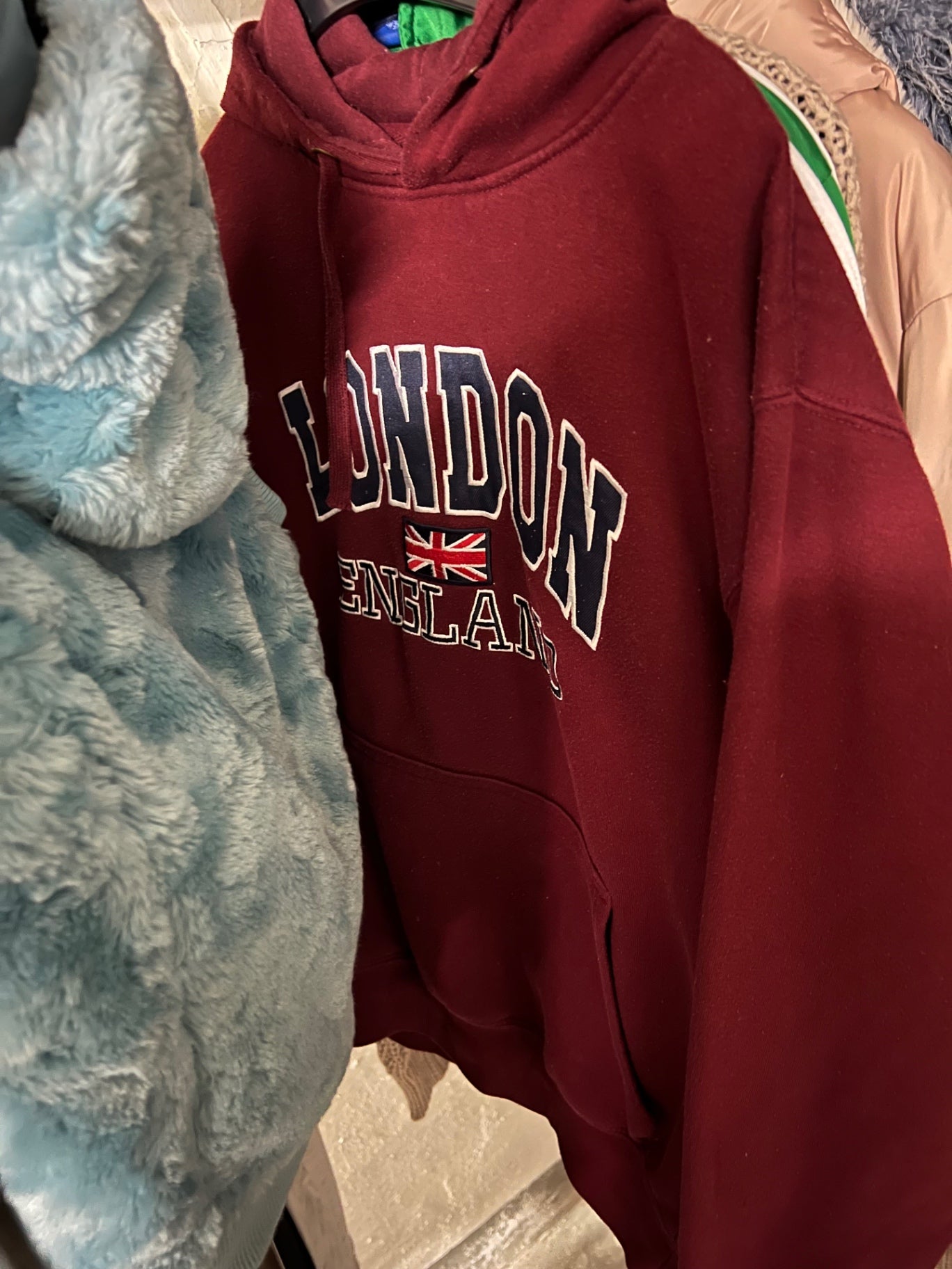 Zone One Hoodie Bordeaux Größe: M