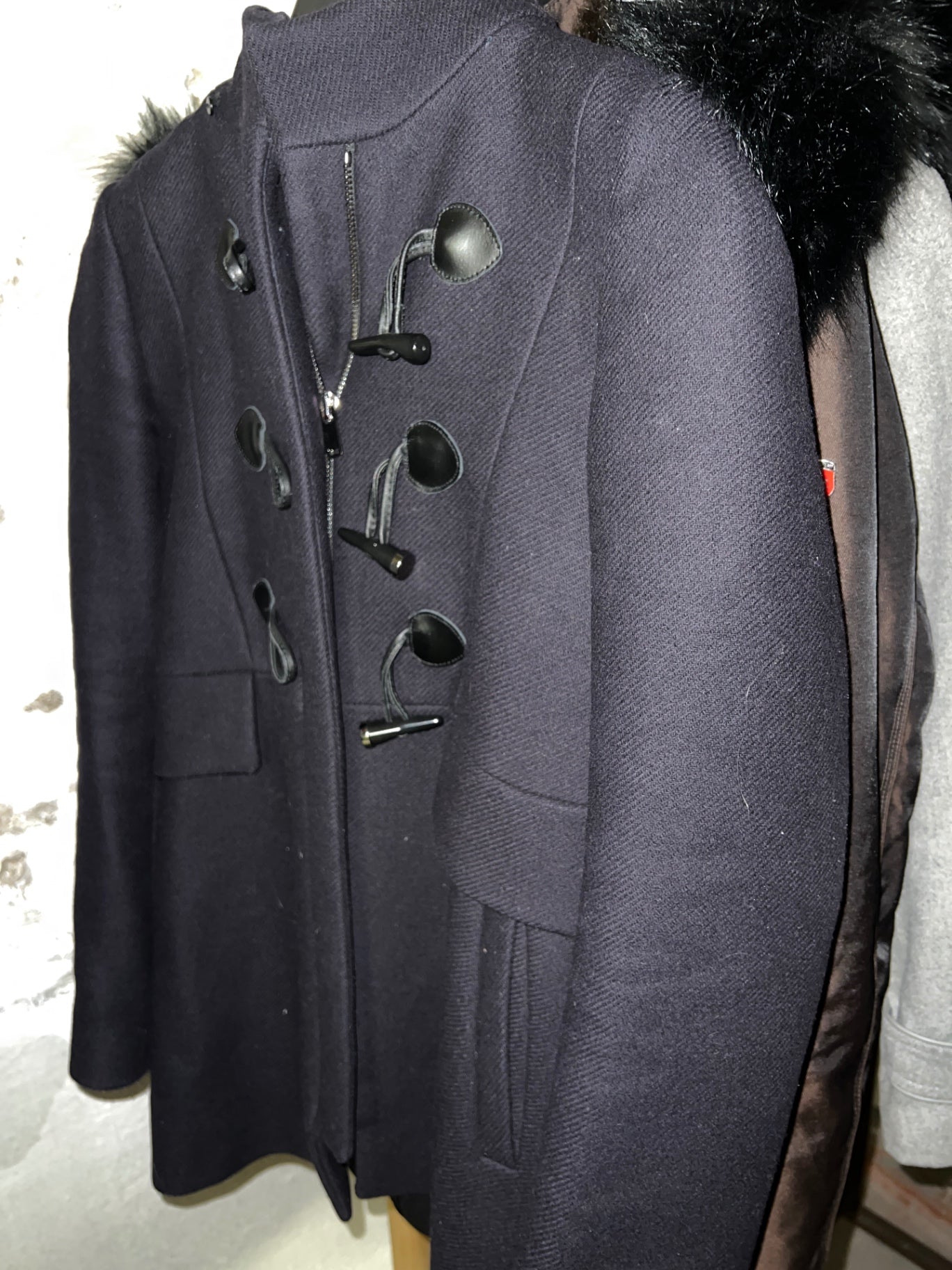 Zara Winterjacke Schwarz Größe: XS