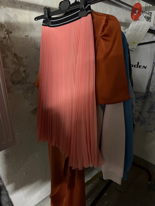 TOPSHOP Plissee-Rock Rosa Größe: 36
