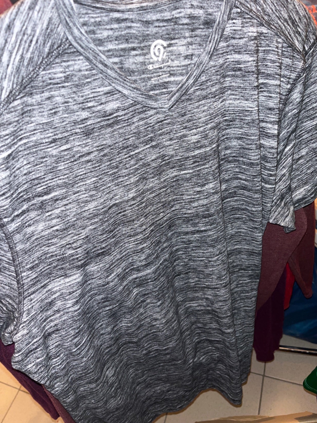 Champion T-Shirt Grau Größe: L