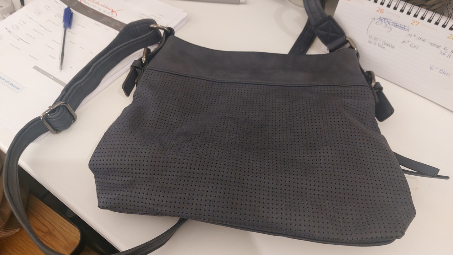Handtasche Blau Größe: