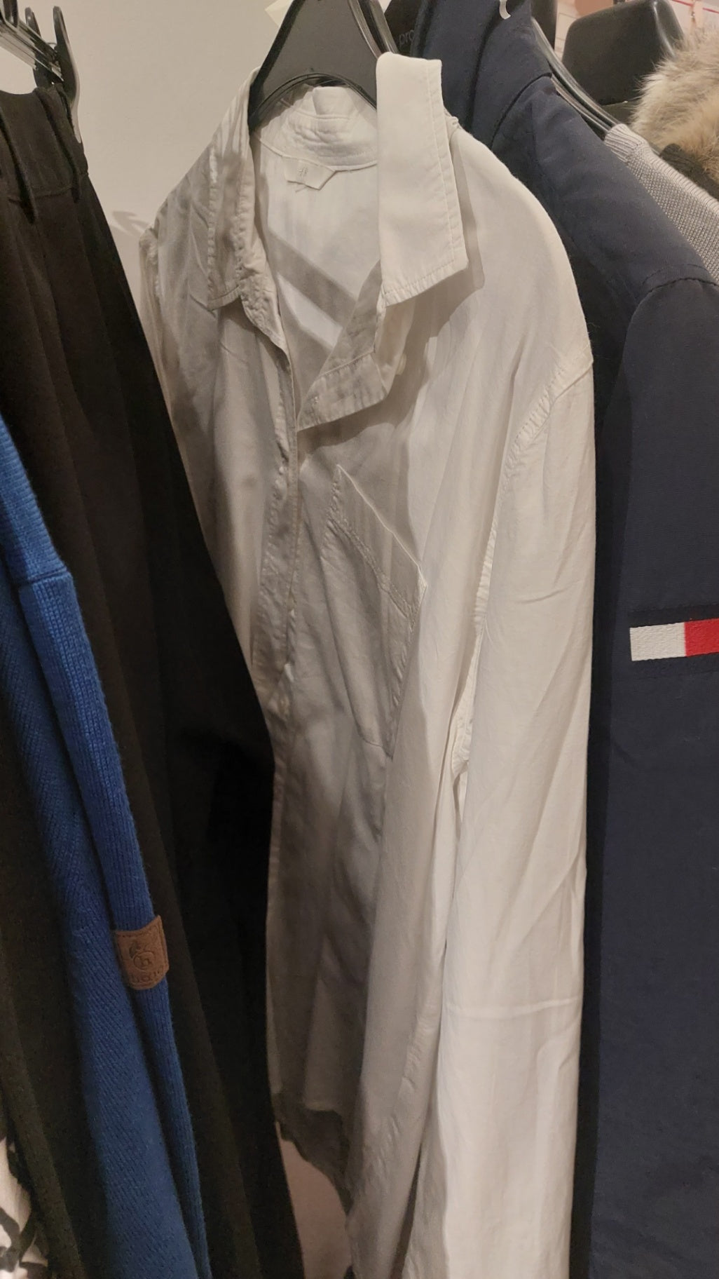 H&M Hemd Weiß Größe: M