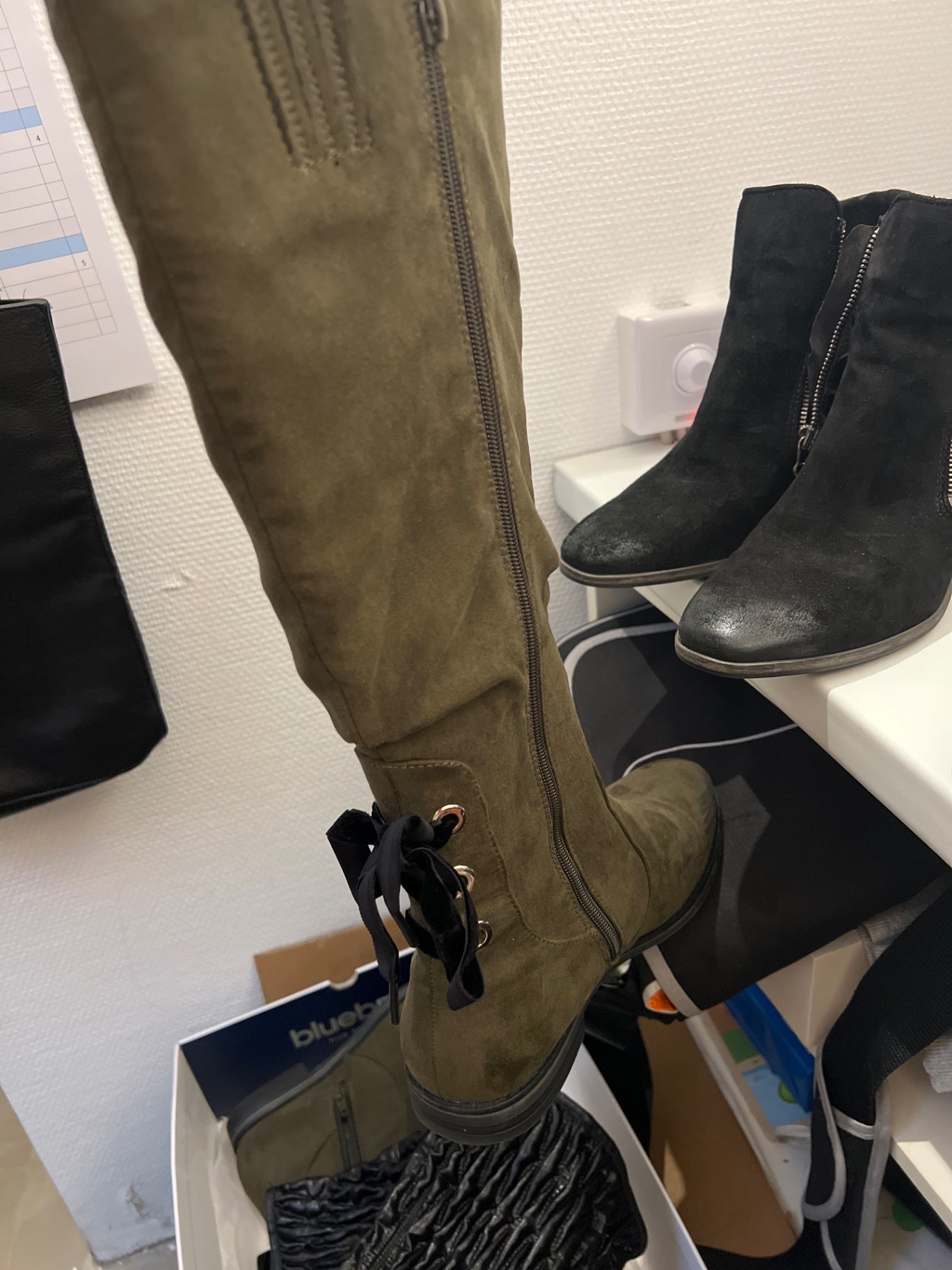 blueb x Stiefel Olivgrün Größe: 40