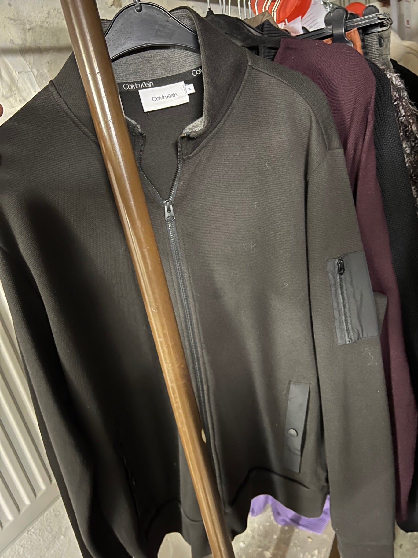 Calvin Klein Jacke Schwarz Größe: XL