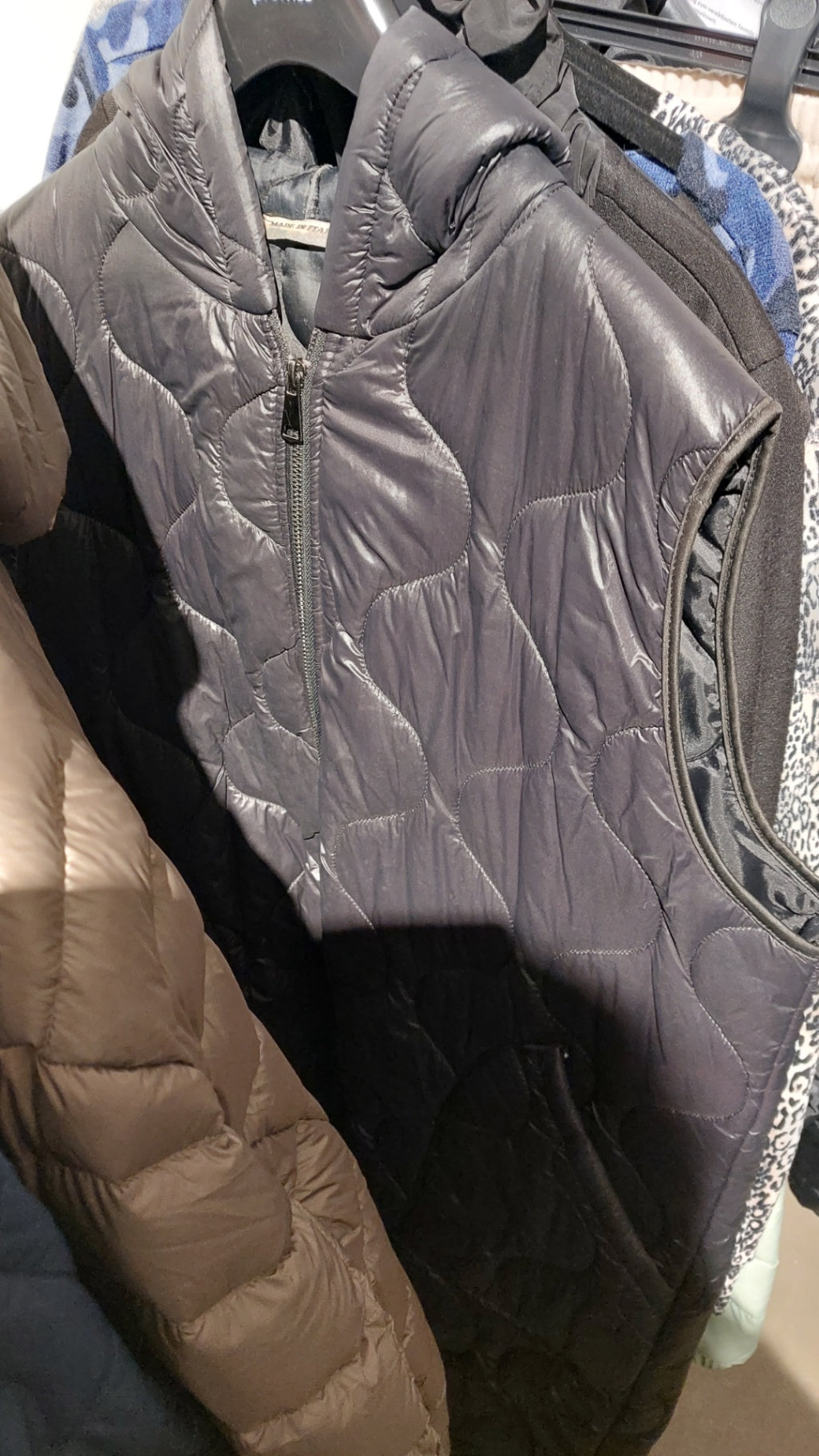 Made in Italy Steppweste Schwarz Größe: XXL