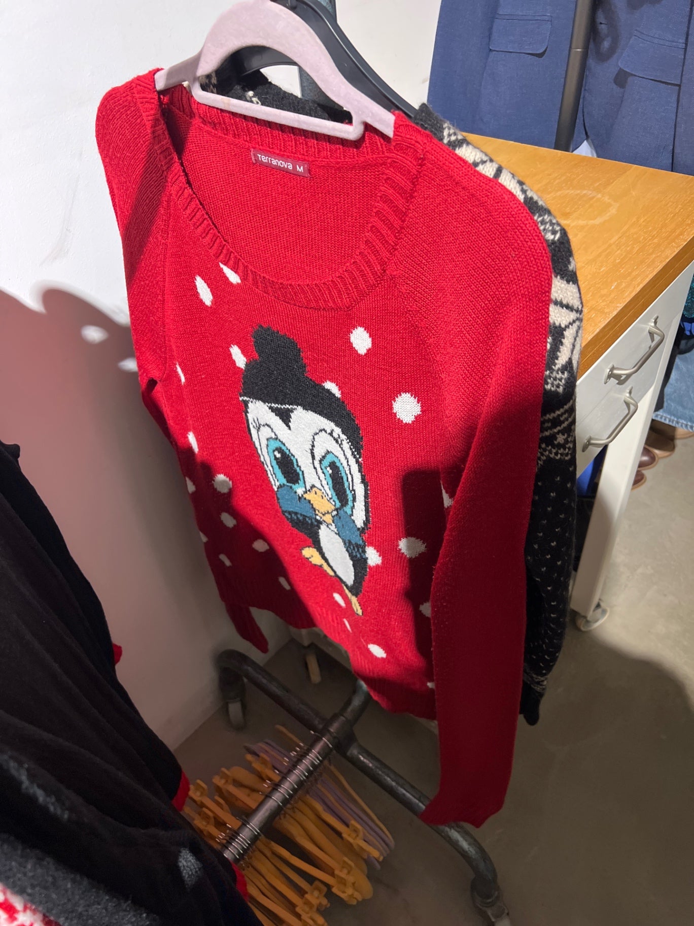 Weihnachtspulli Rot Größe: M