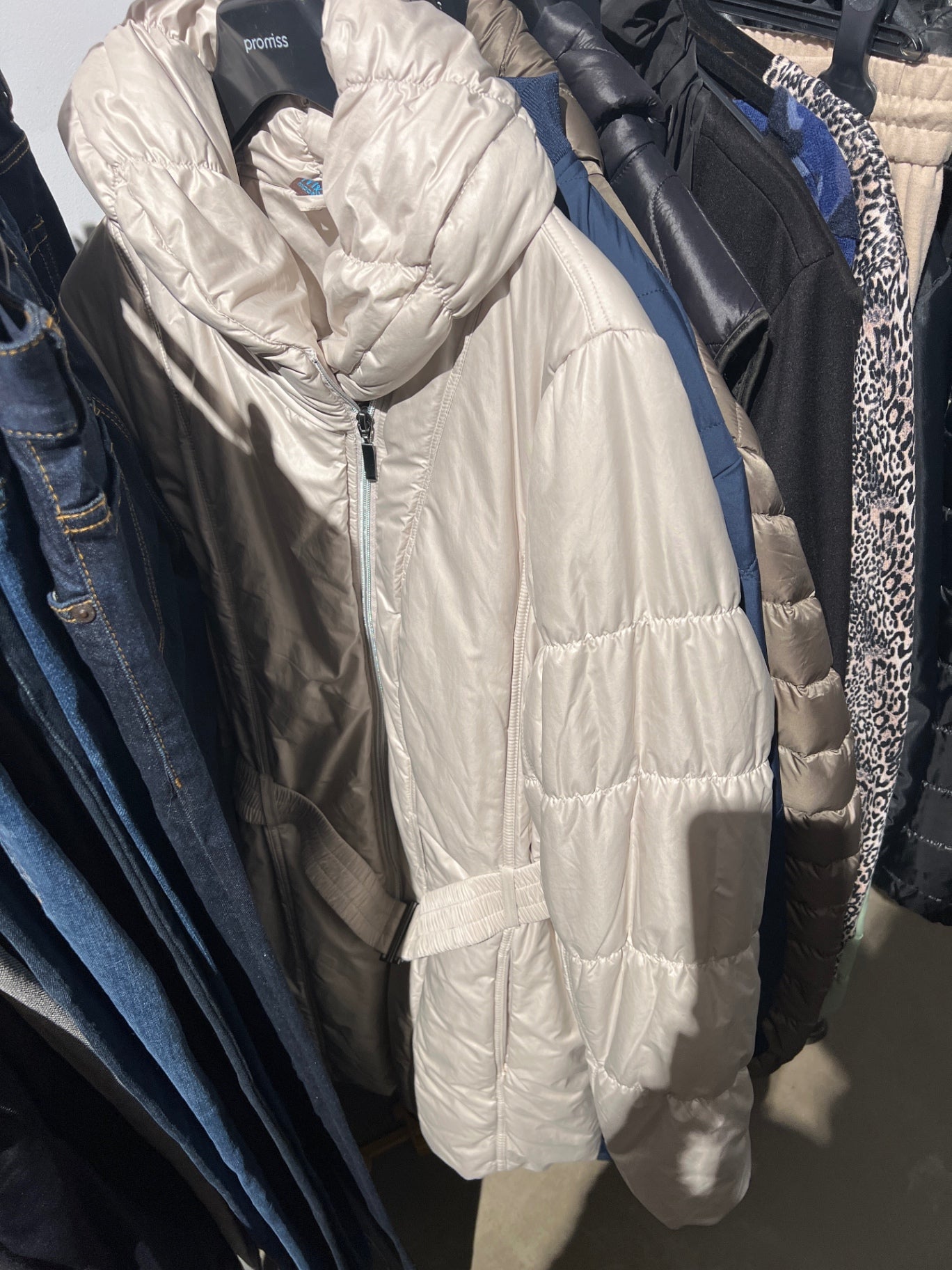 MS Mode Mantel Beige Größe: XL