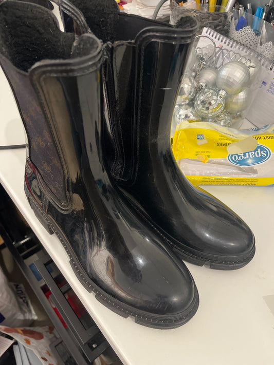Rieker Gummistiefel Schwarz Größe: 38