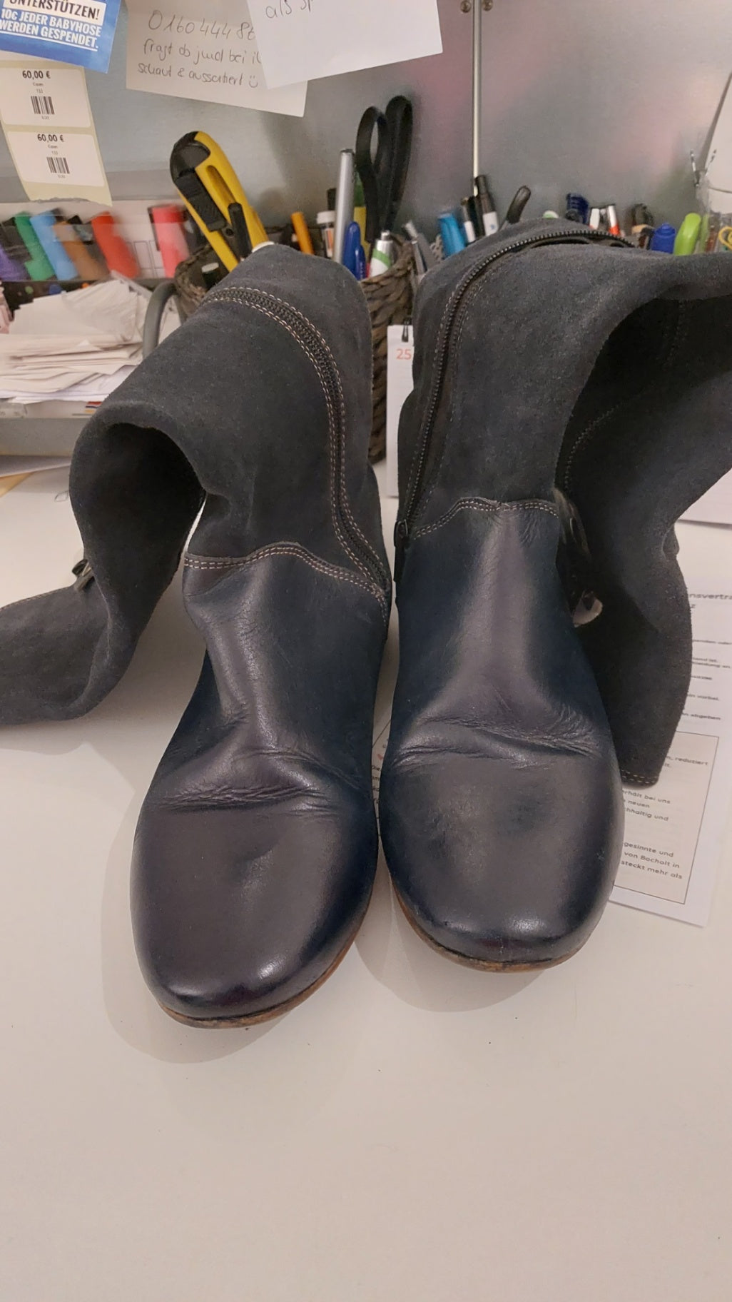 Stiefel Schwarz Größe: 40