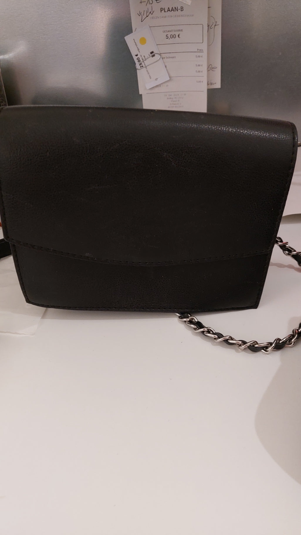 Pieces Handtasche Schwarz Größe:
