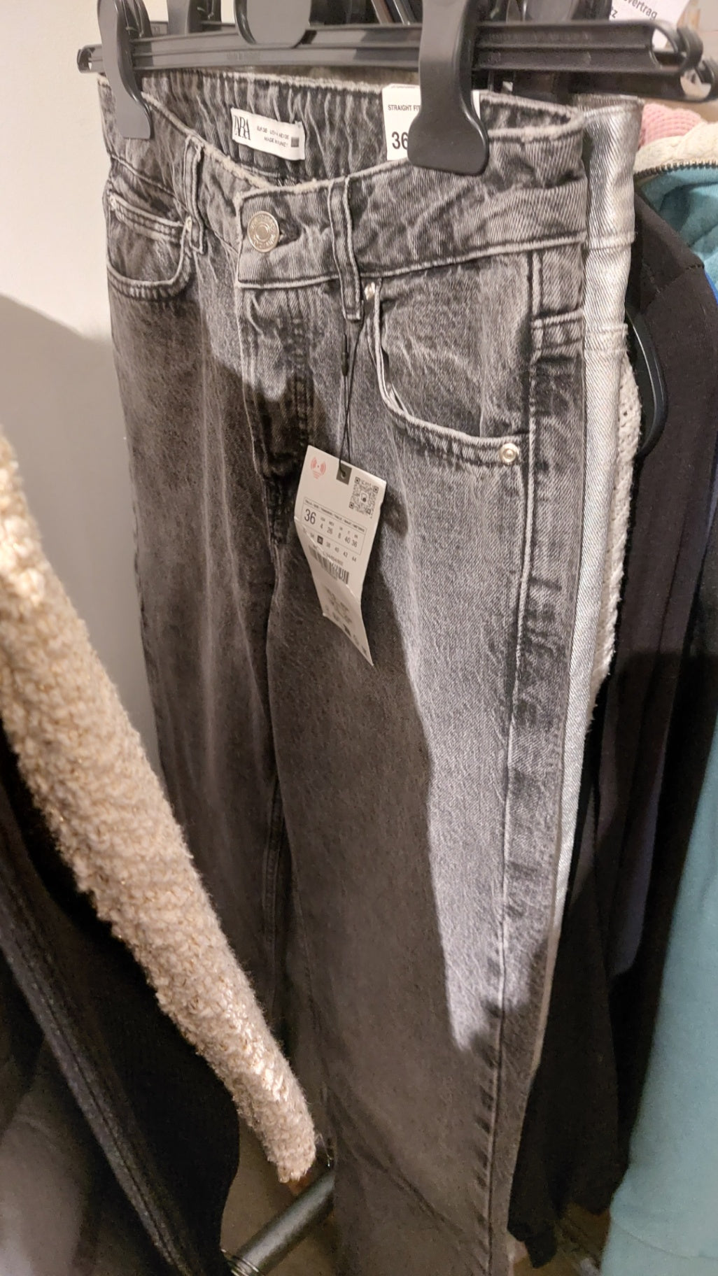 Zara Jeans Grau NP 45 Euro Größe: 36