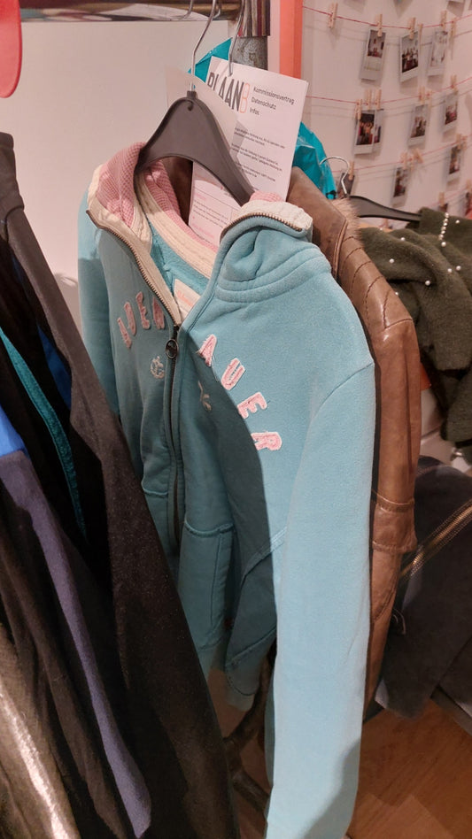 Adenauer & Co Kapuzensweatshirt Türkis Größe: M