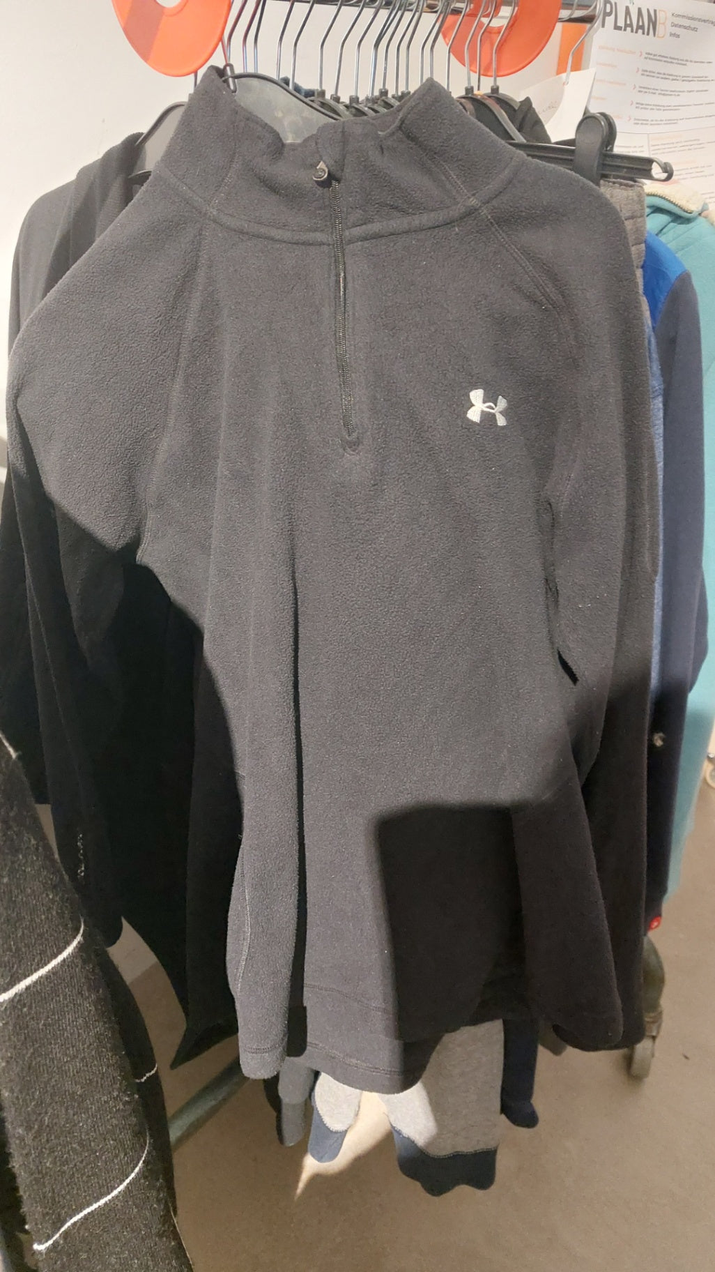 Under Armour Fleecejacke Schwarz Größe: M