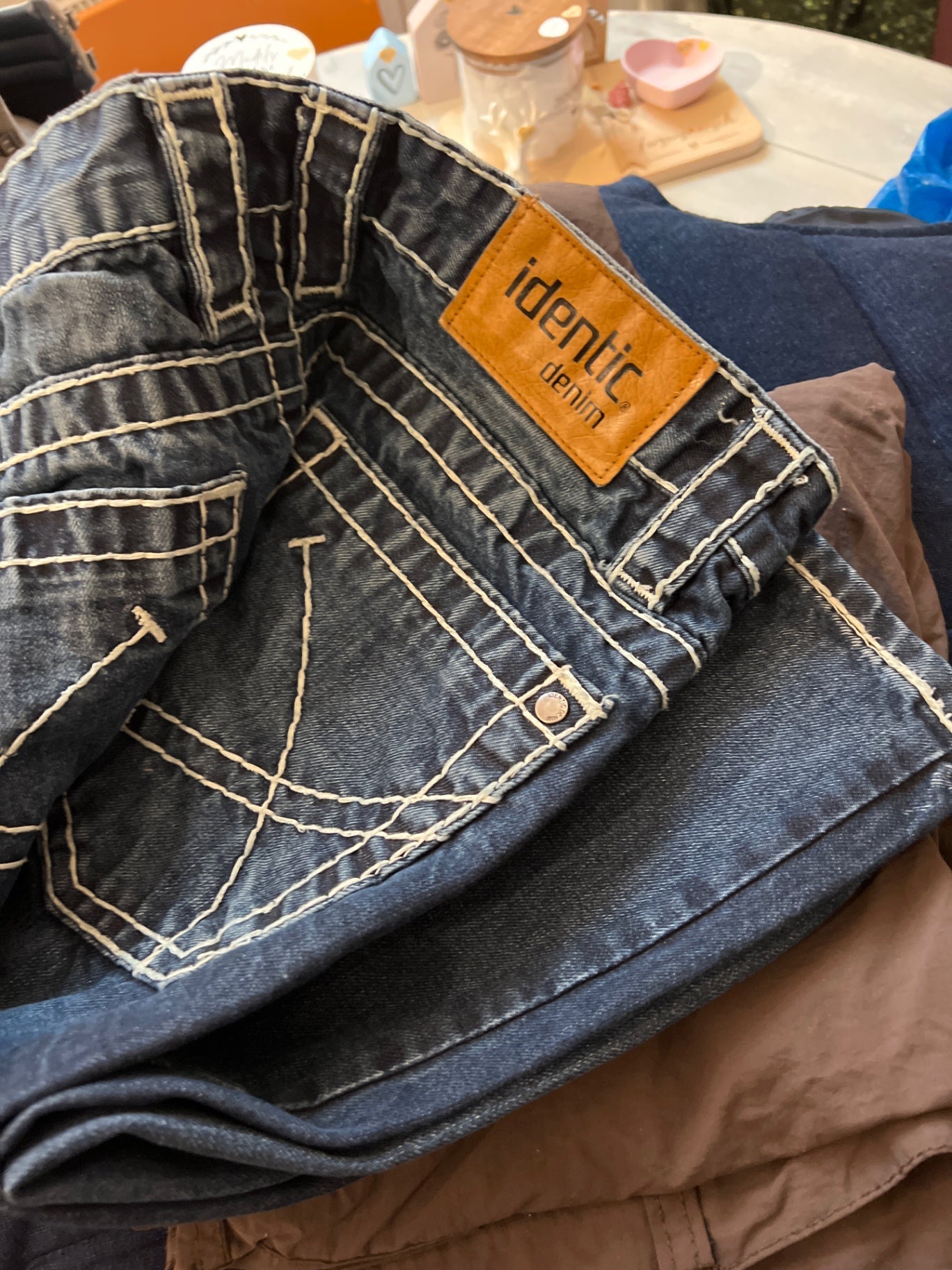 identic Jeans Blau Größe: M