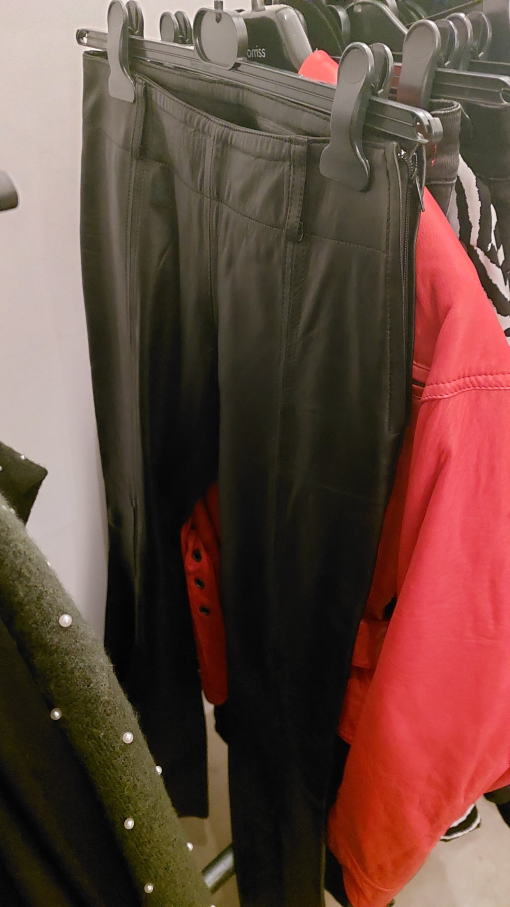 Lederhose Schwarz Größe: M