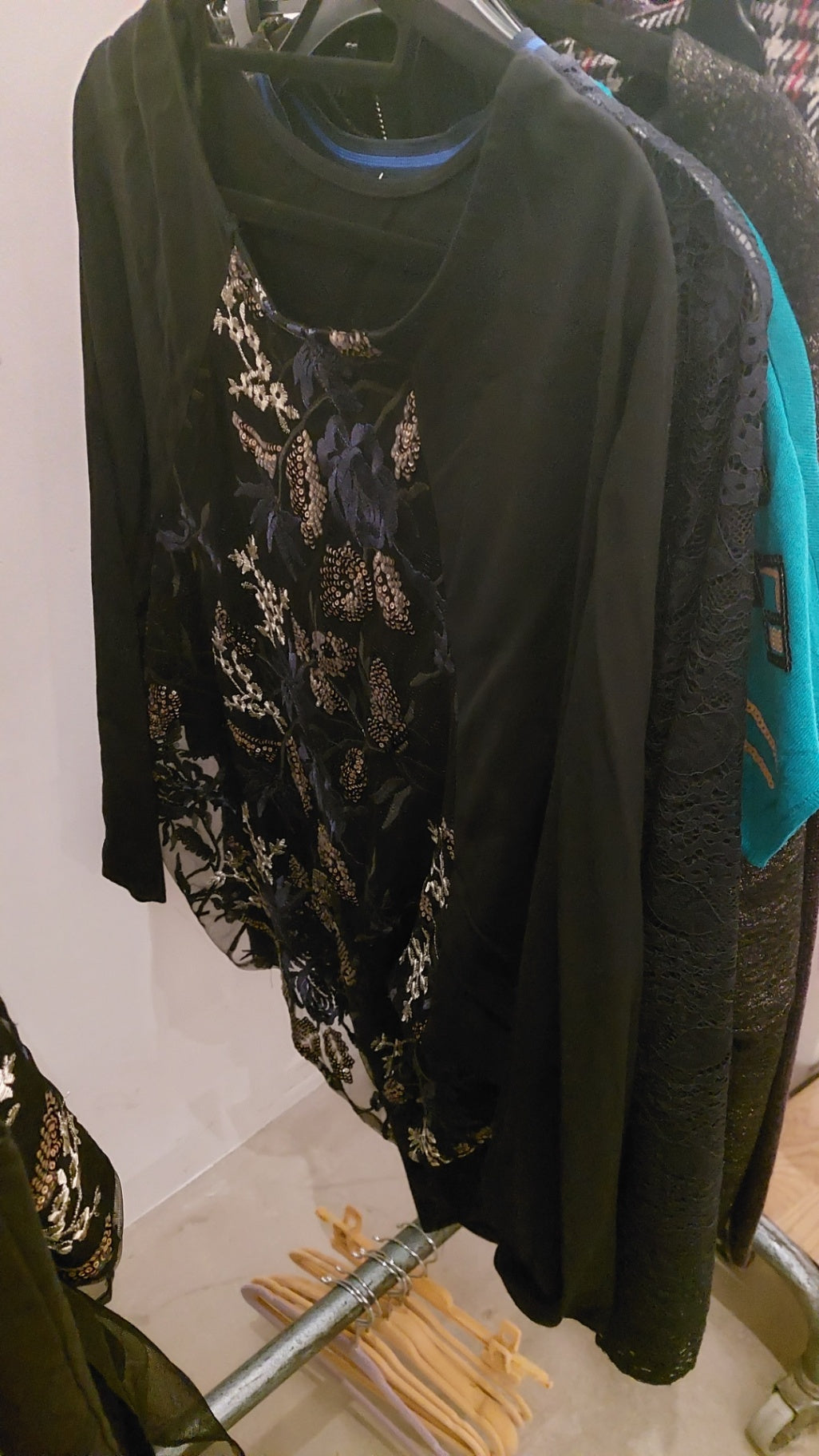 Cotton Candy Bluse Schwarz Größe: S