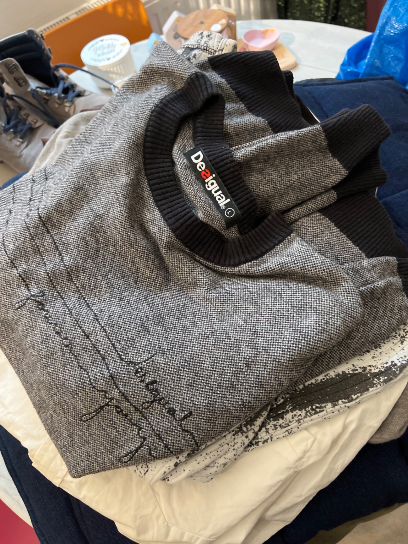 Desigual Pullover Grau Größe: L