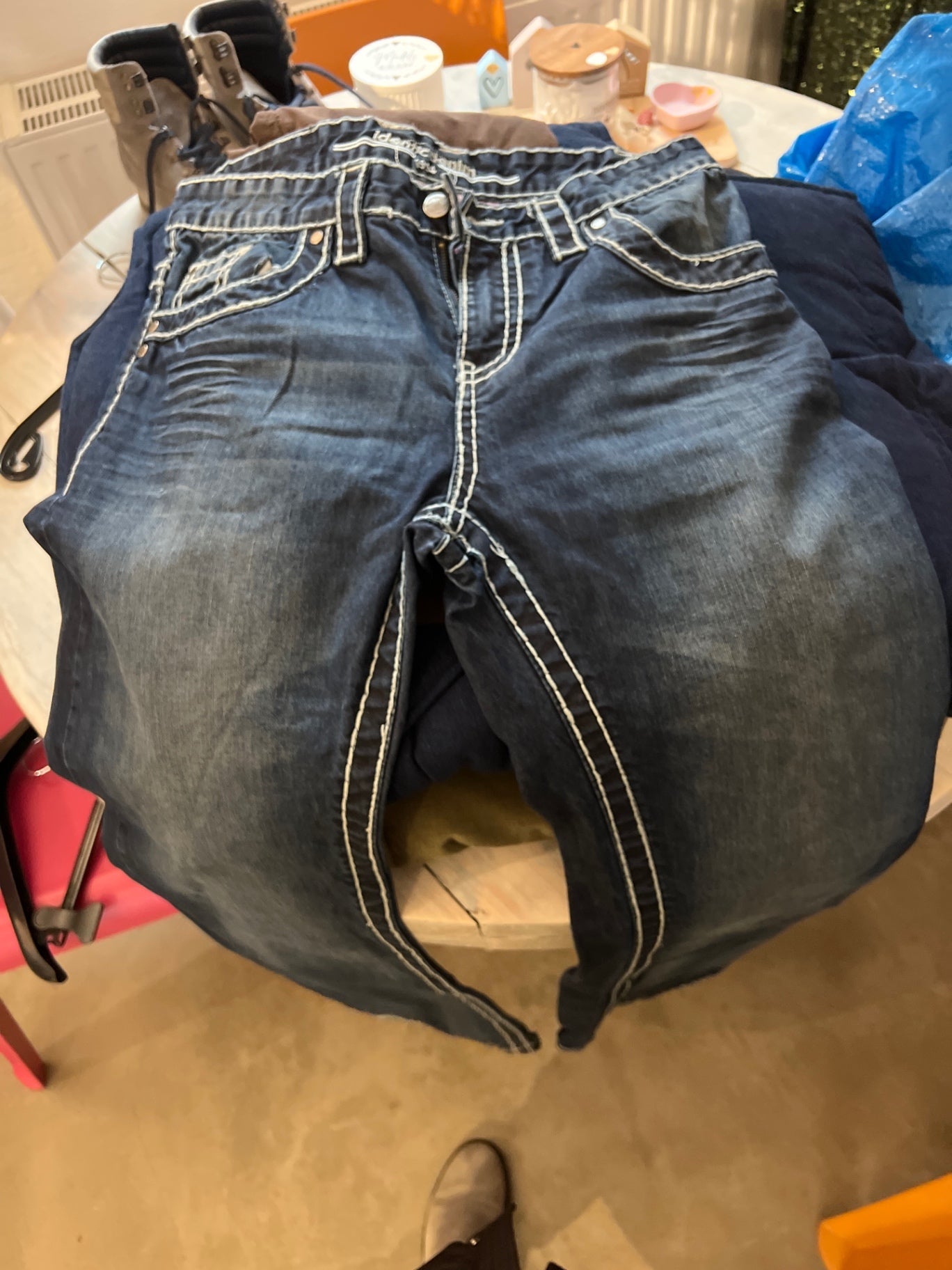 identic Jeans Blau Größe: M