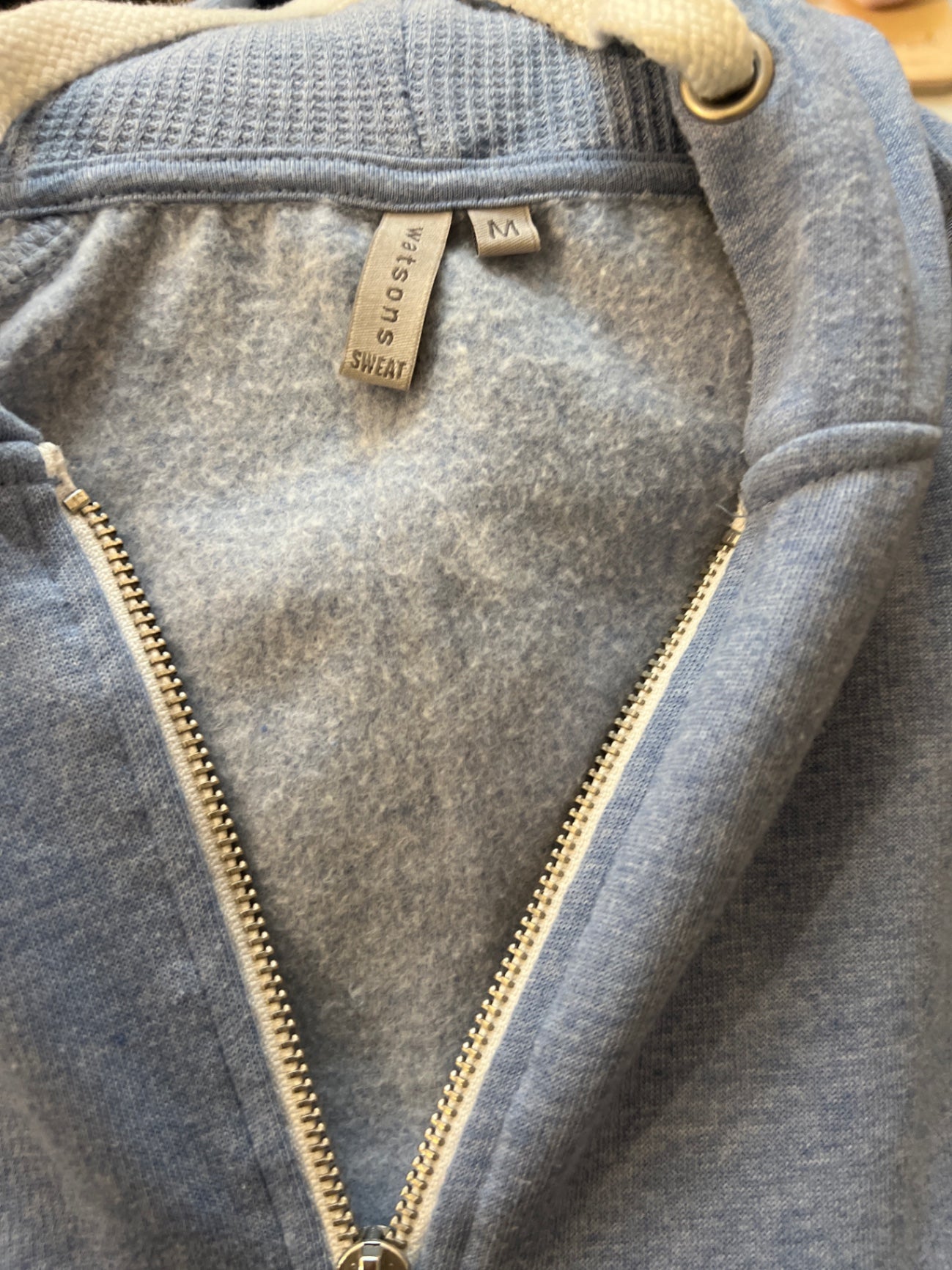 Watsons Kapuzenweste Hellblau Größe: M