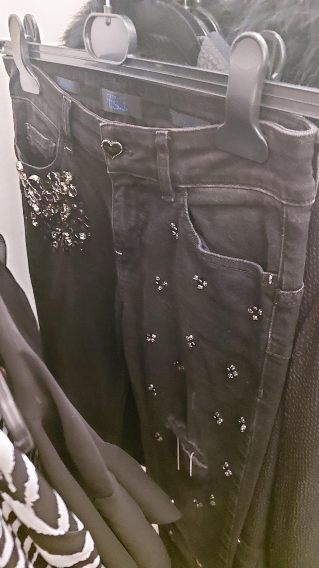 T.S.J Jeans Schwarz Größe: S