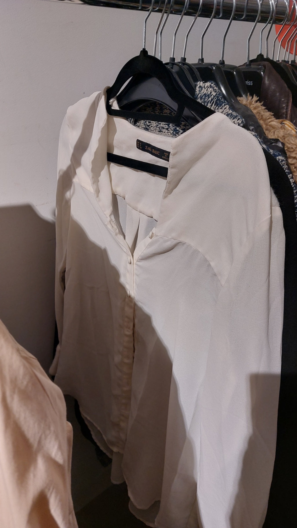 Zara Bluse Weiß Größe: S
