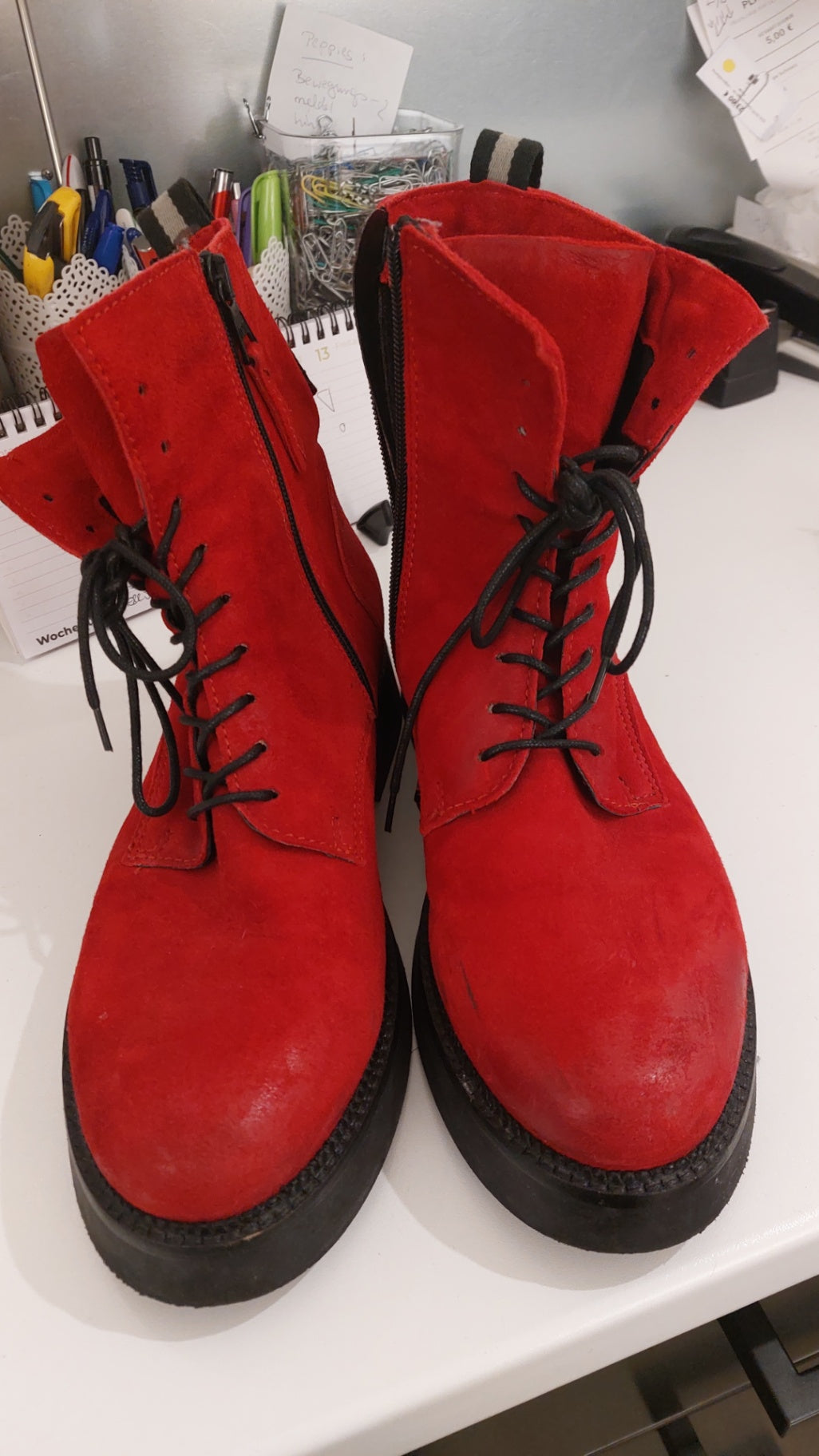 Mjus Boots Rot Größe: 39