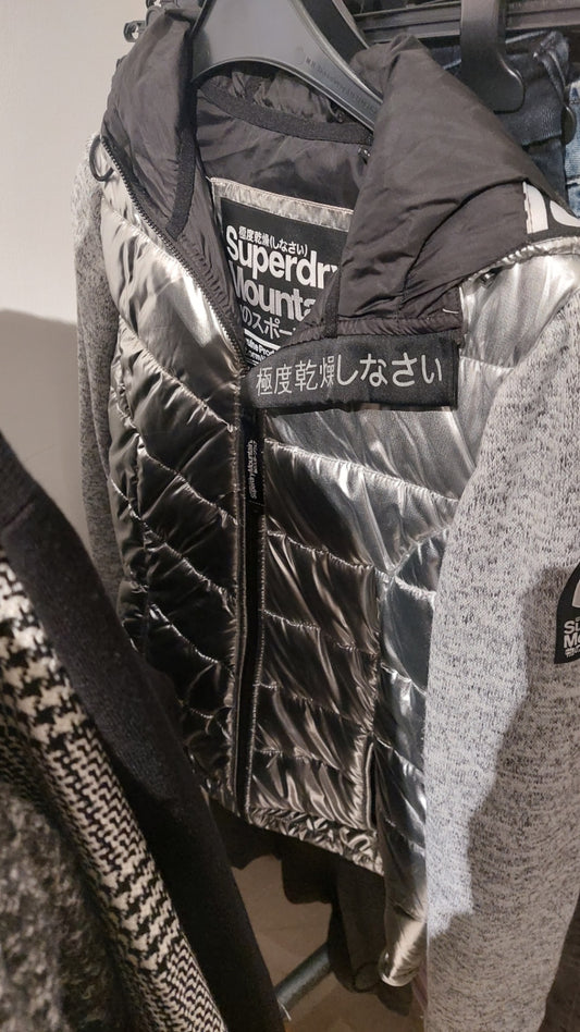 Superdry Jacke Silber Größe: S