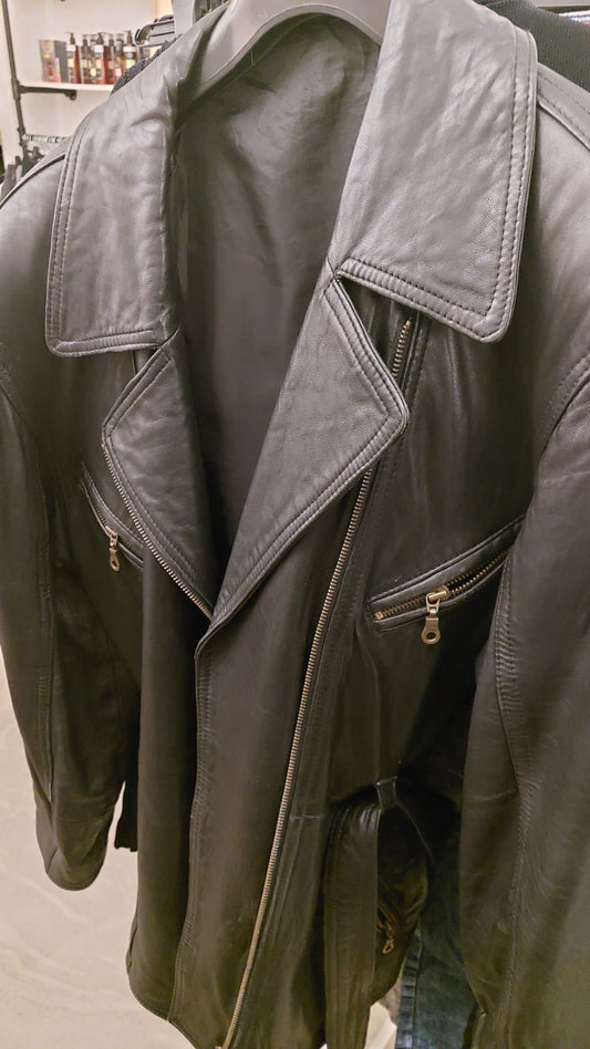 Canda Lederjacke Schwarz Größe: S - M