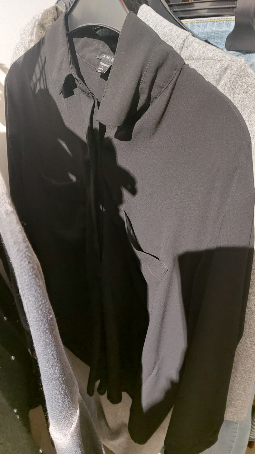 Amisu Bluse Schwarz Größe: S