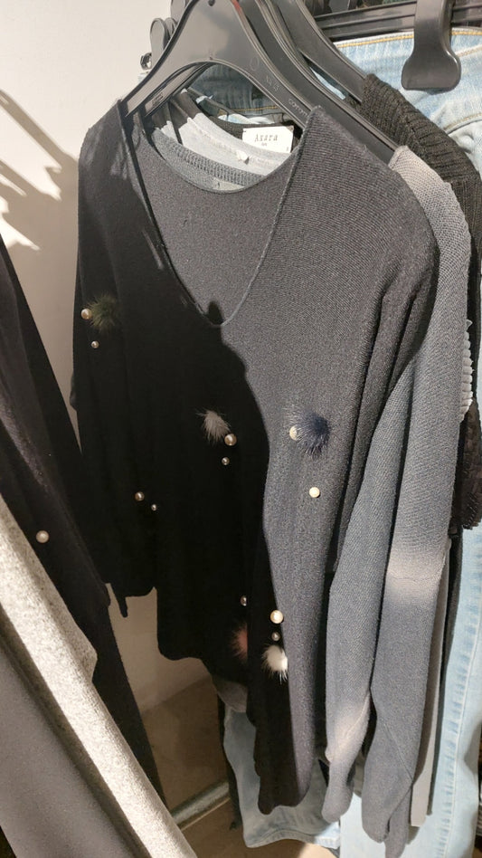 Pullover Puschel Größe: S - M