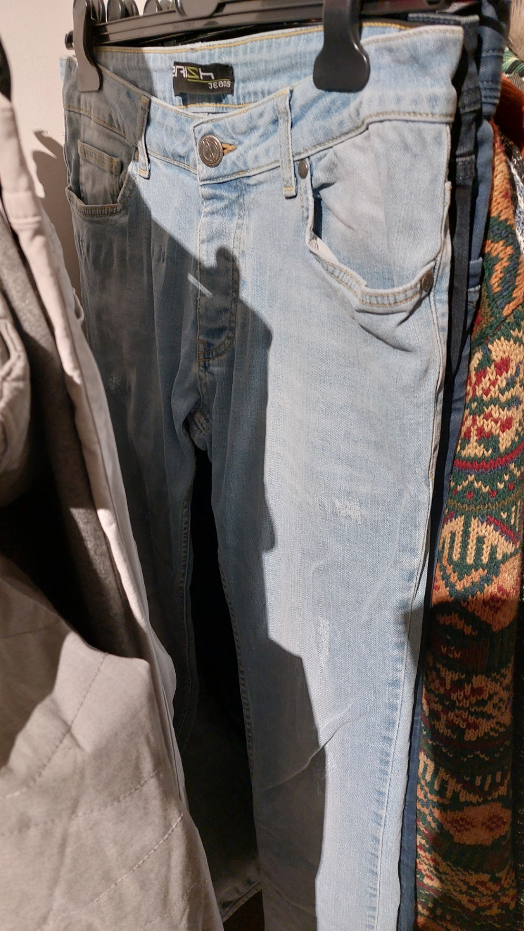 Merish Jeans Hellblau Größe: 33/34