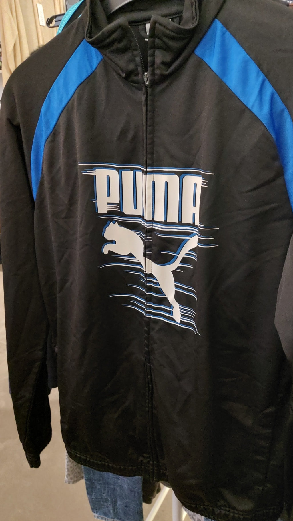 Puma Jacke  Schwarz/Blau B-Ware Gr.: 176