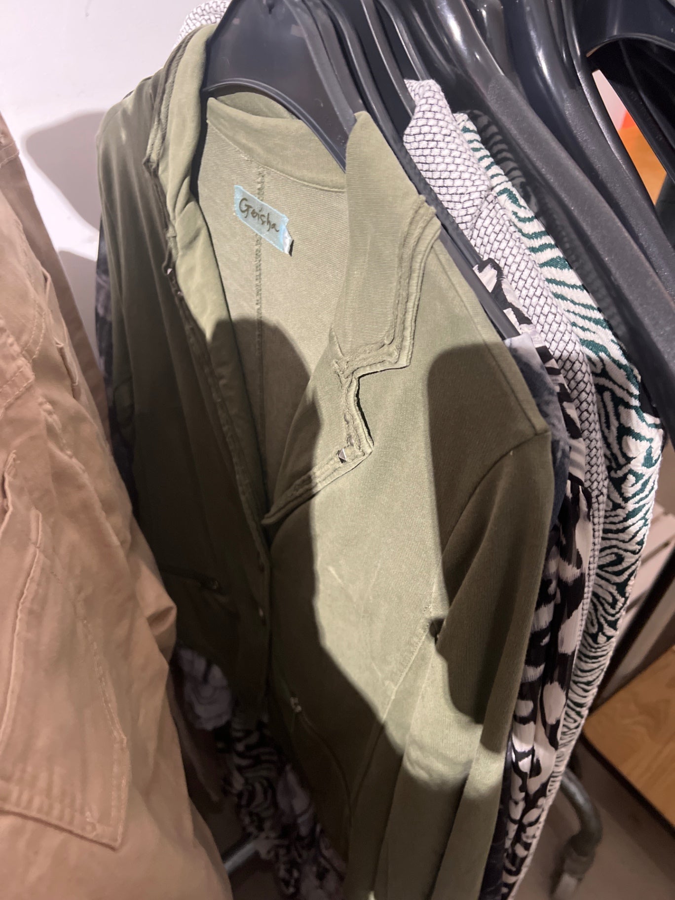 Geisha Jacke Olivgrün Größe: S