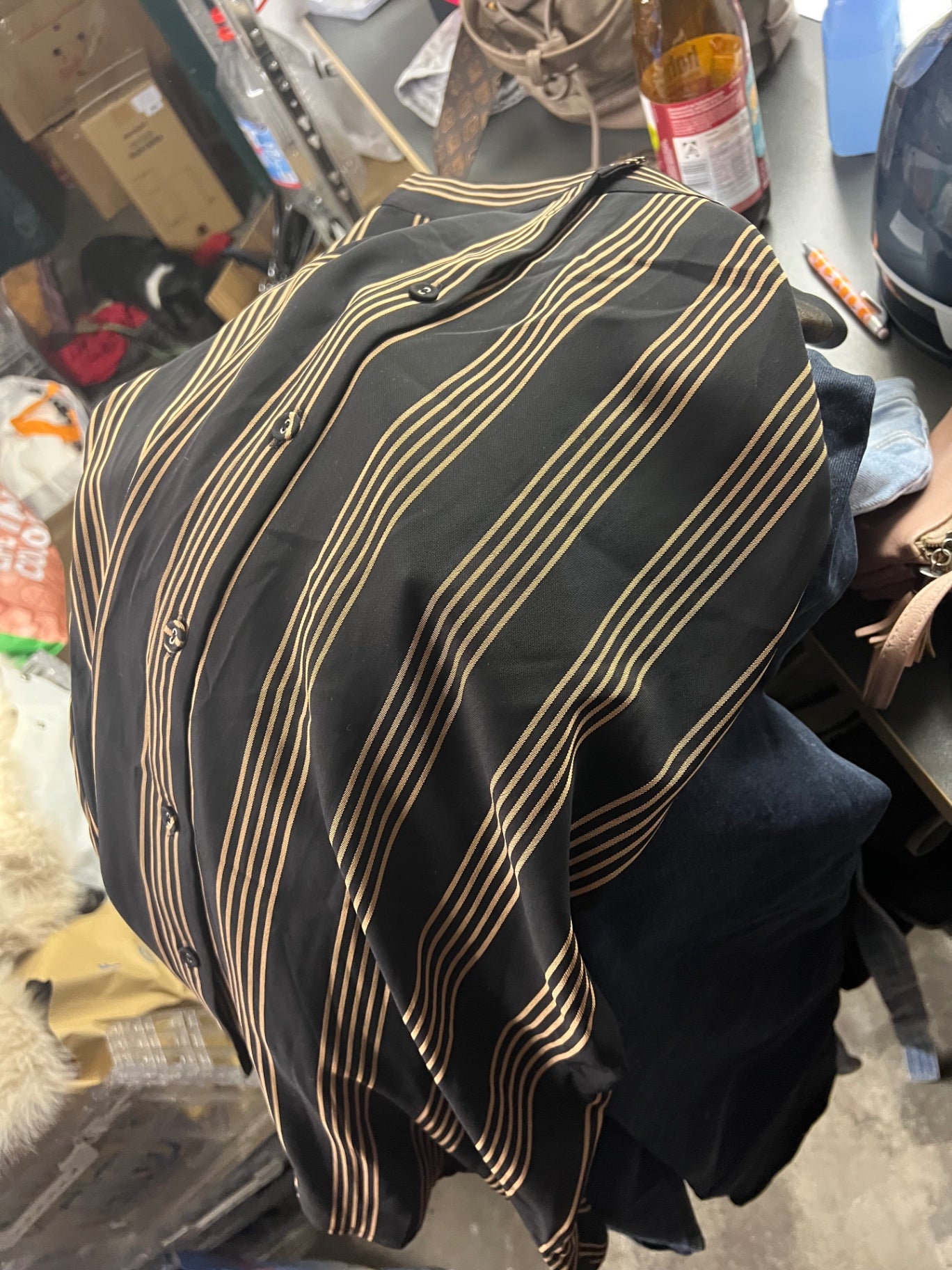 H&M Rock Schwarz mit goldenen Streifen Größe: S