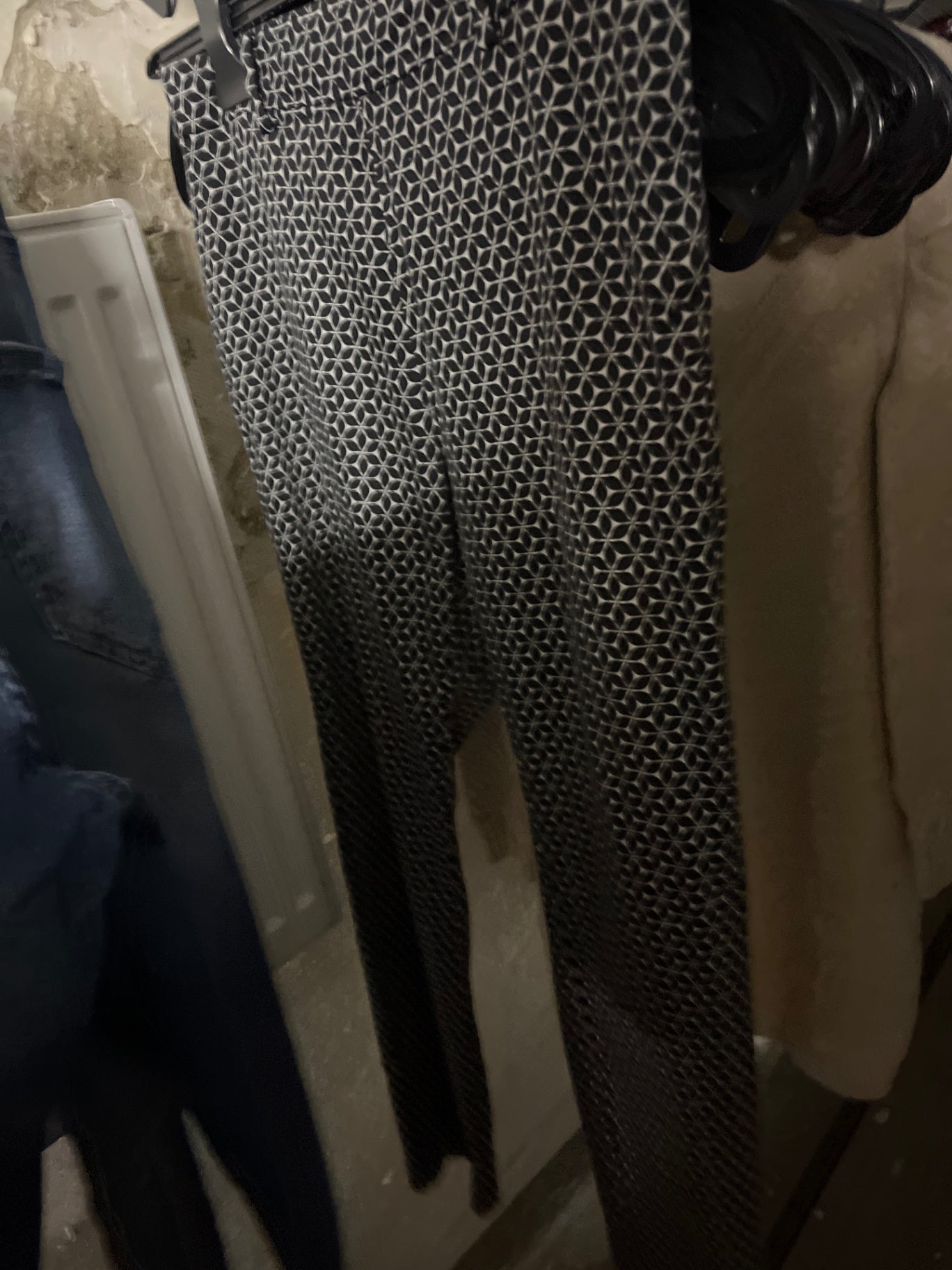 H&M Hose Schwarz-Weiß Größe: 36