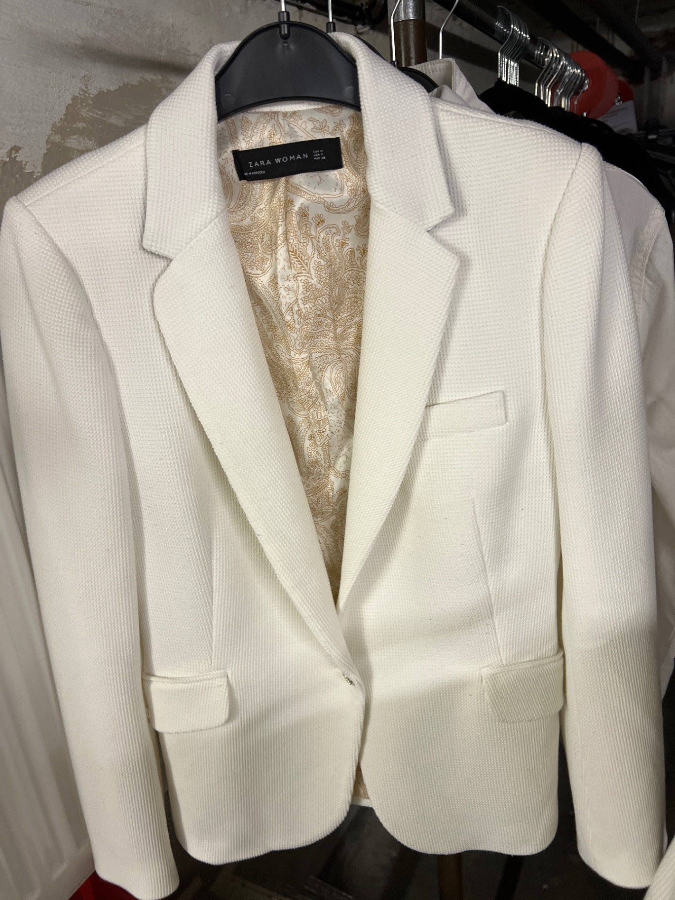 Zara Blazer Weiß Größe: M