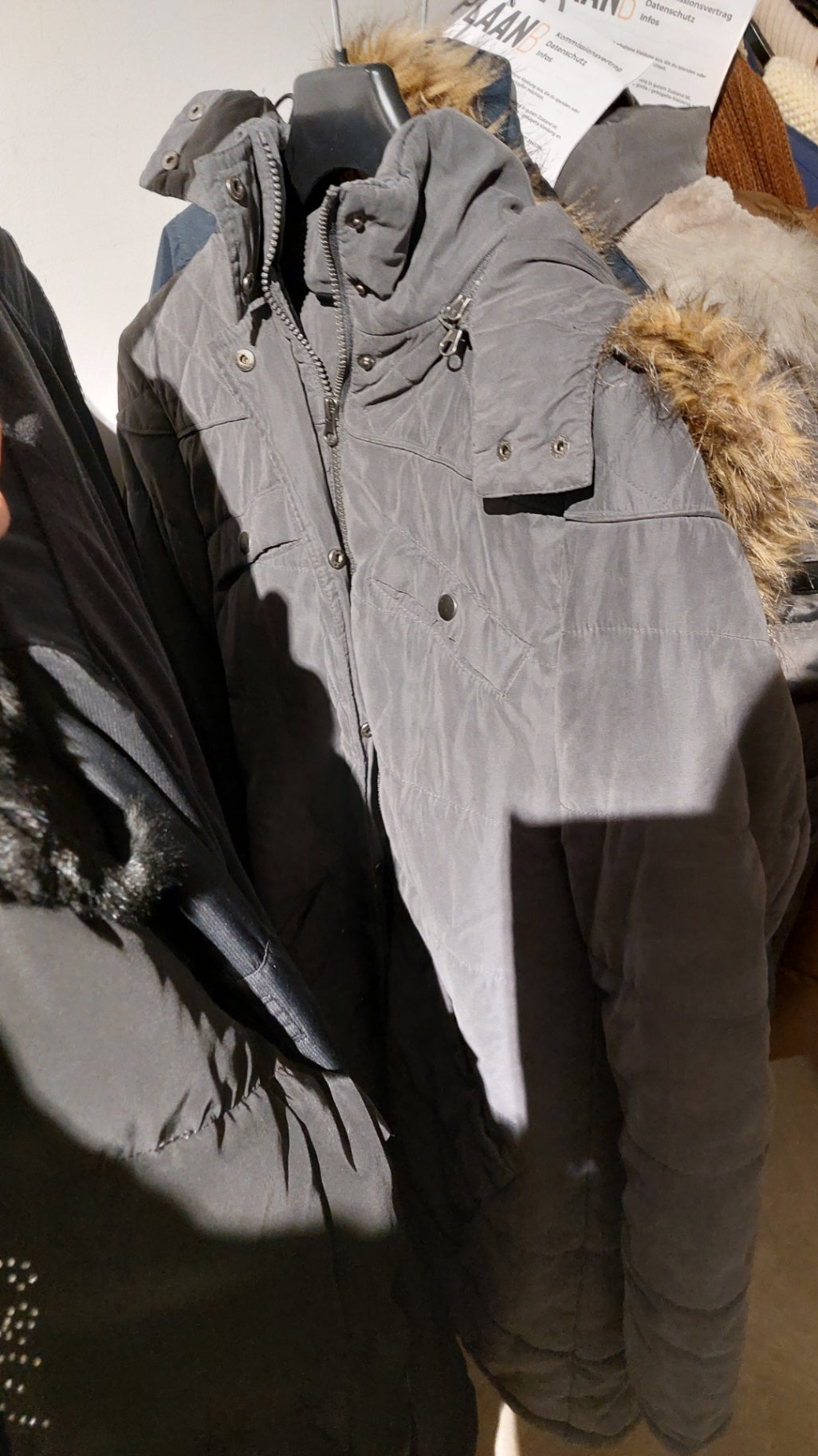 Gina Winterjacke Grau Größe: 40
