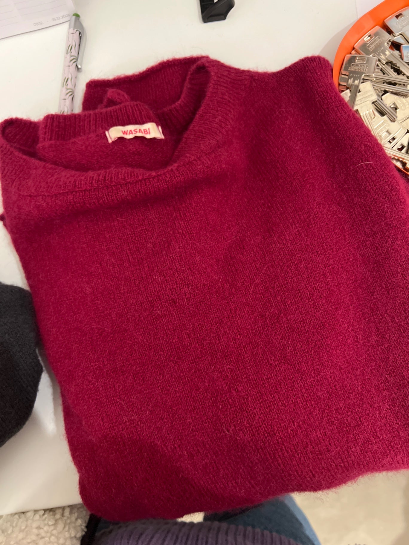Wasabi Pullover Rot Größe: S
