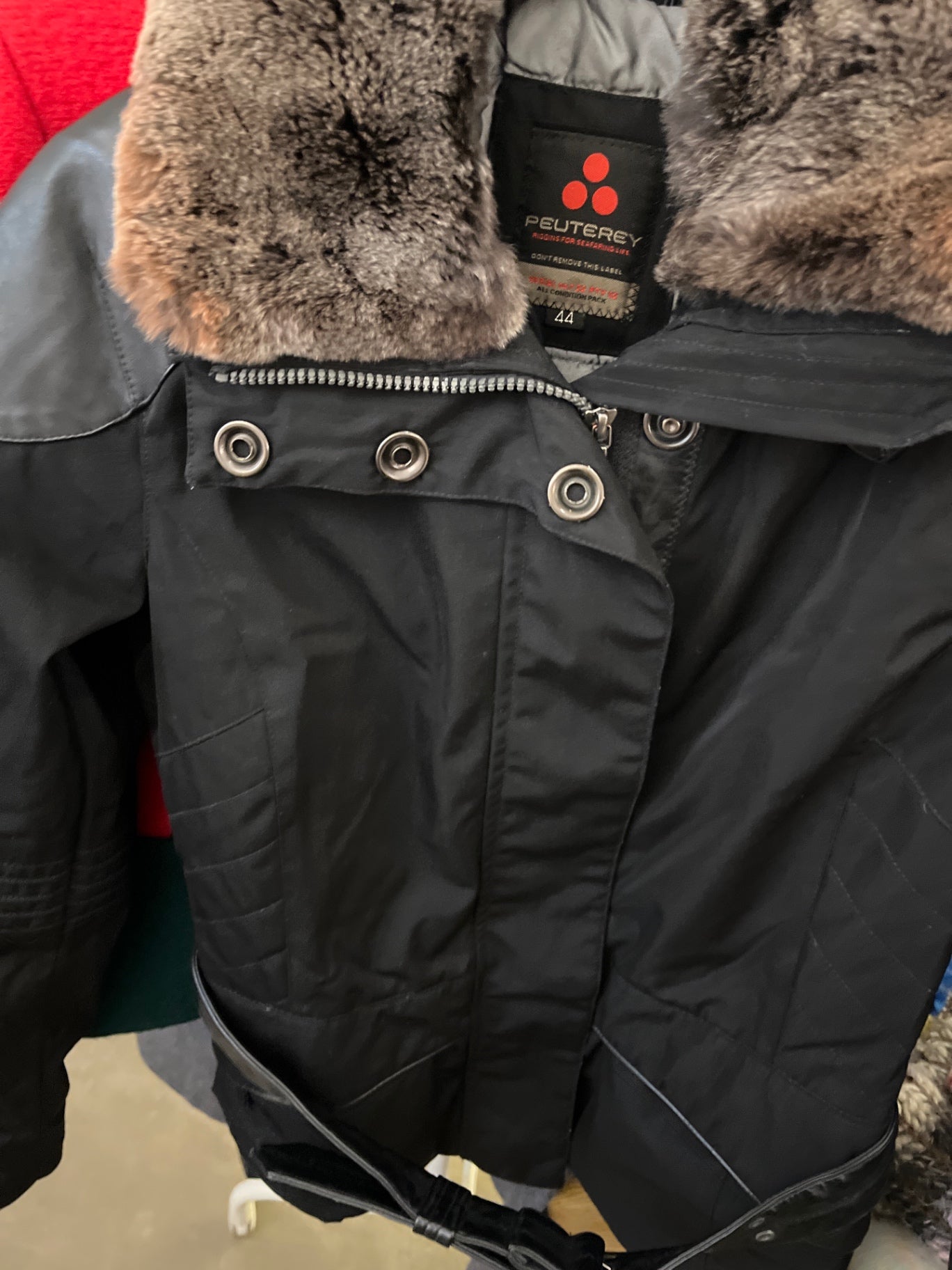 Peuterey Jacke Schwarz Größe: 36/38 (italienische 44)