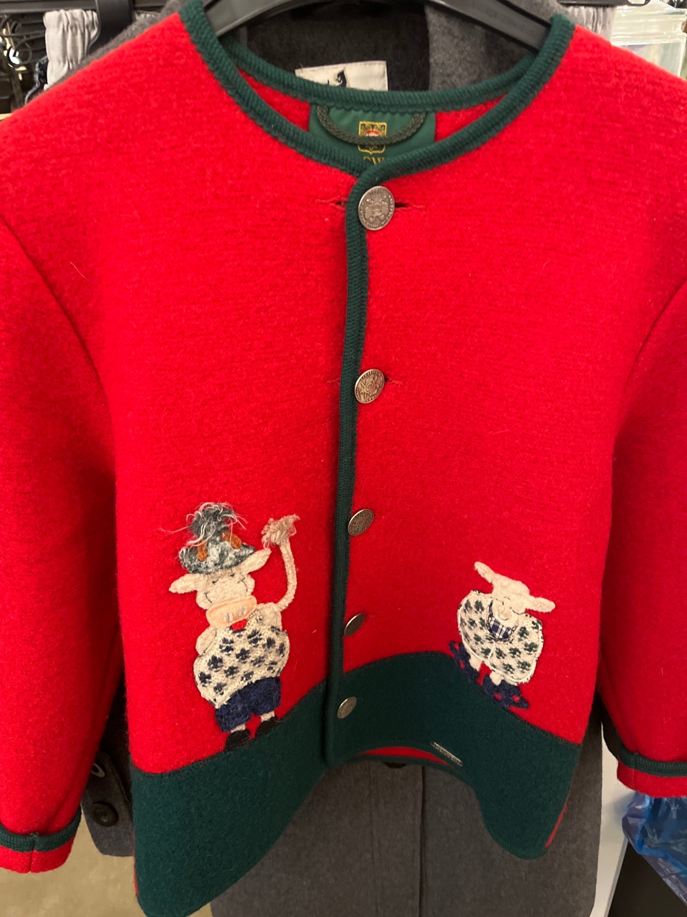 Giesswein Jacke Rot Schafe Größe: 152/ XS